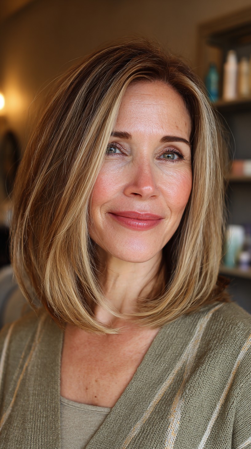 Dynamic Blonde Balayage with Soft Waves