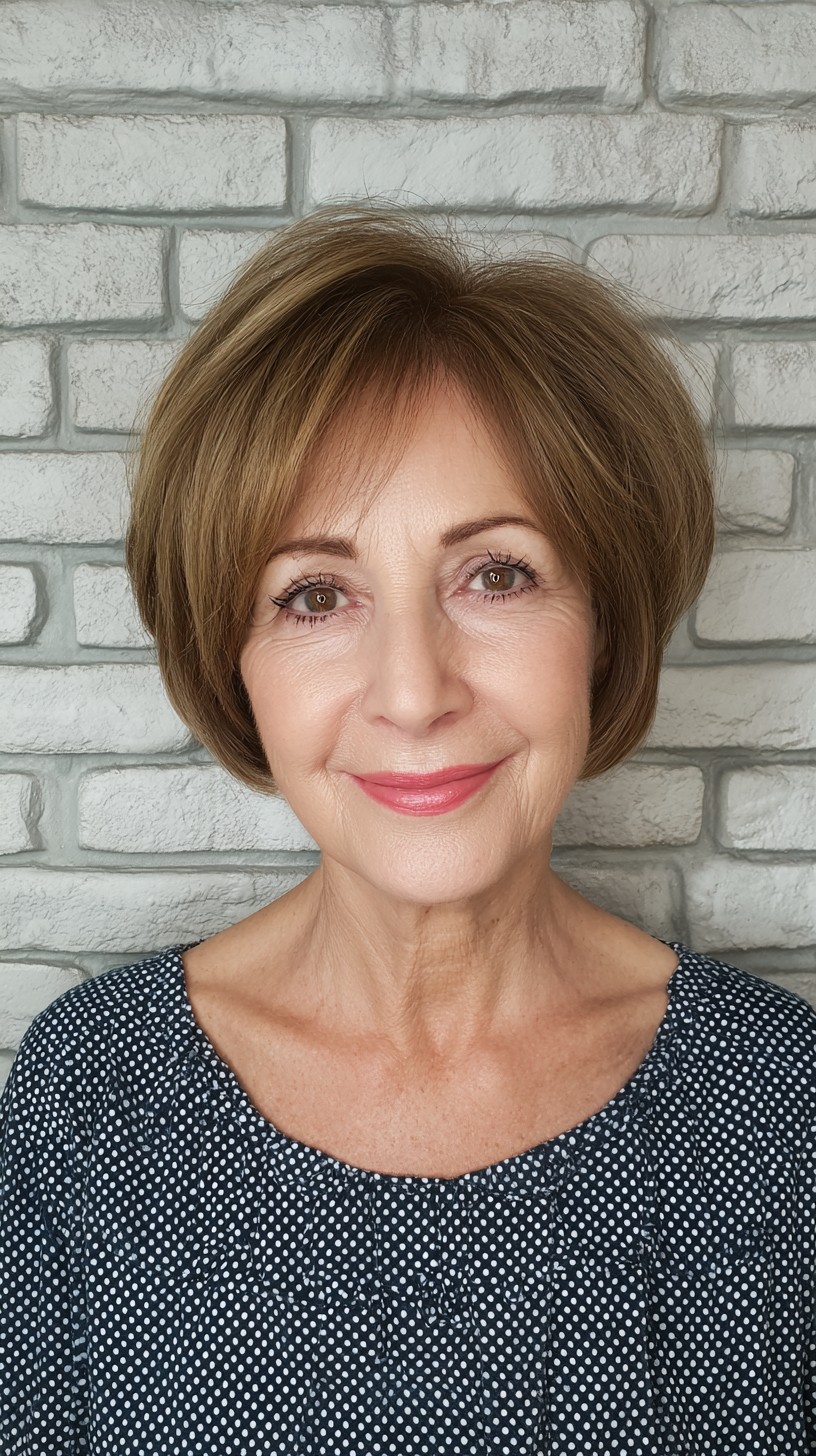 Graceful Caramel Contour with Feathered Layers