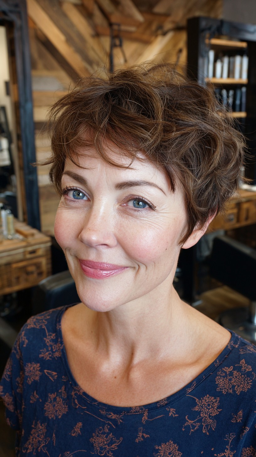 Playful Tousled Textured Pixie