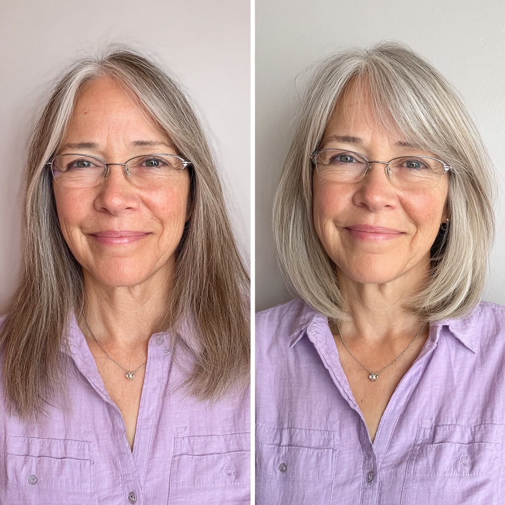Silver Feathered Flip with Soft Layers