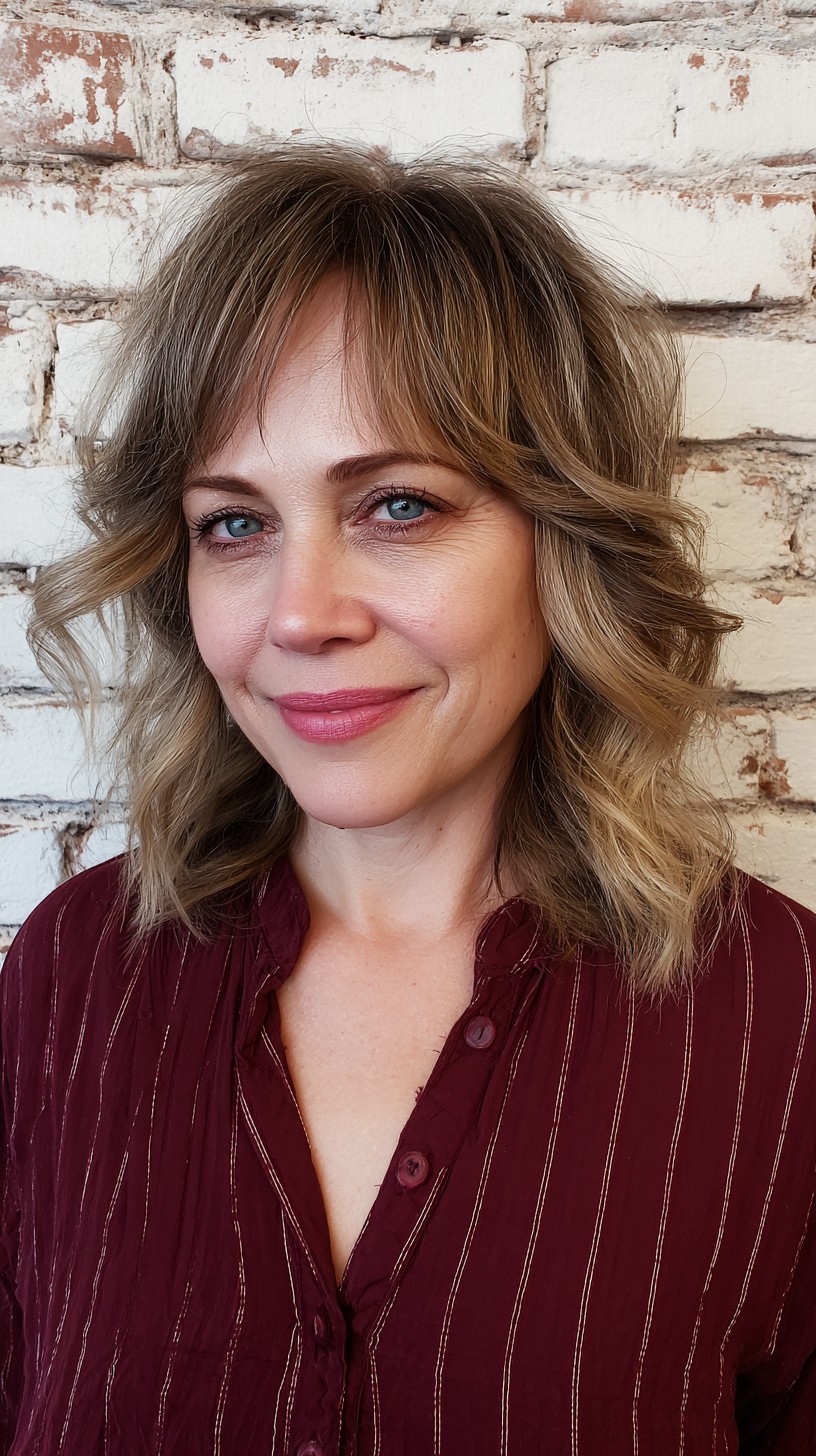 Textured Golden Layers with Soft Waves