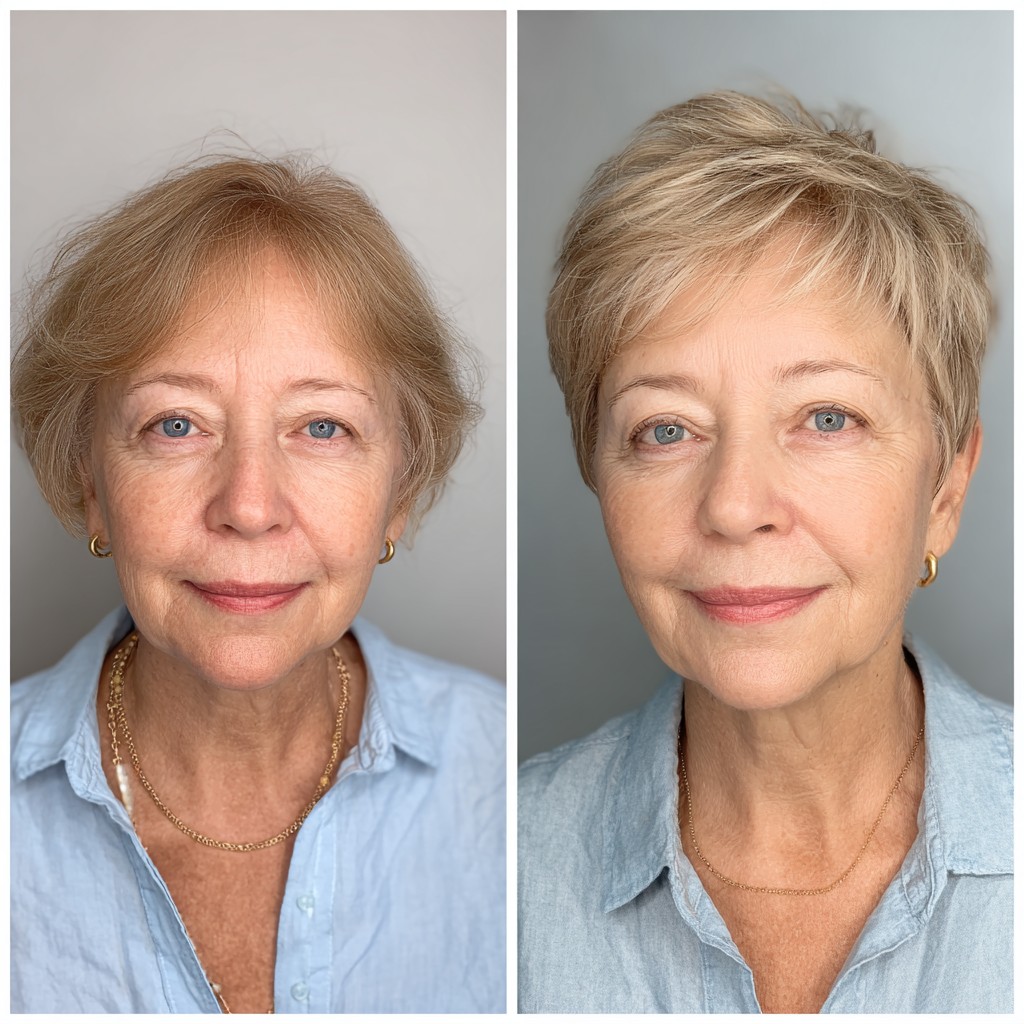Textured Soft Blonde Pixie for Fine Hair