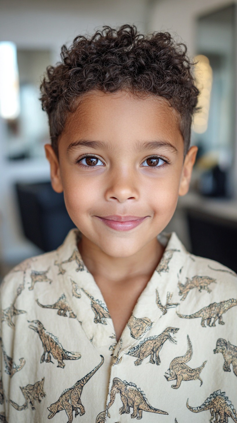 Charming Curly Top with Natural Volume