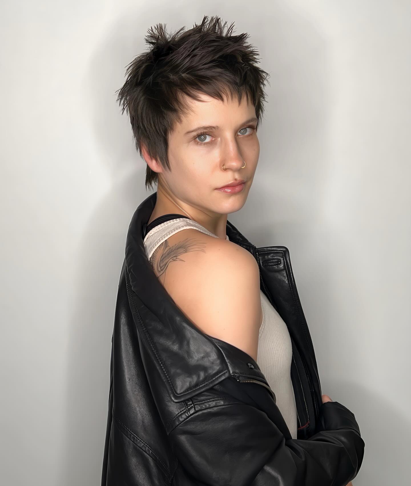Edgy Textured Pixie with Tapered Sides