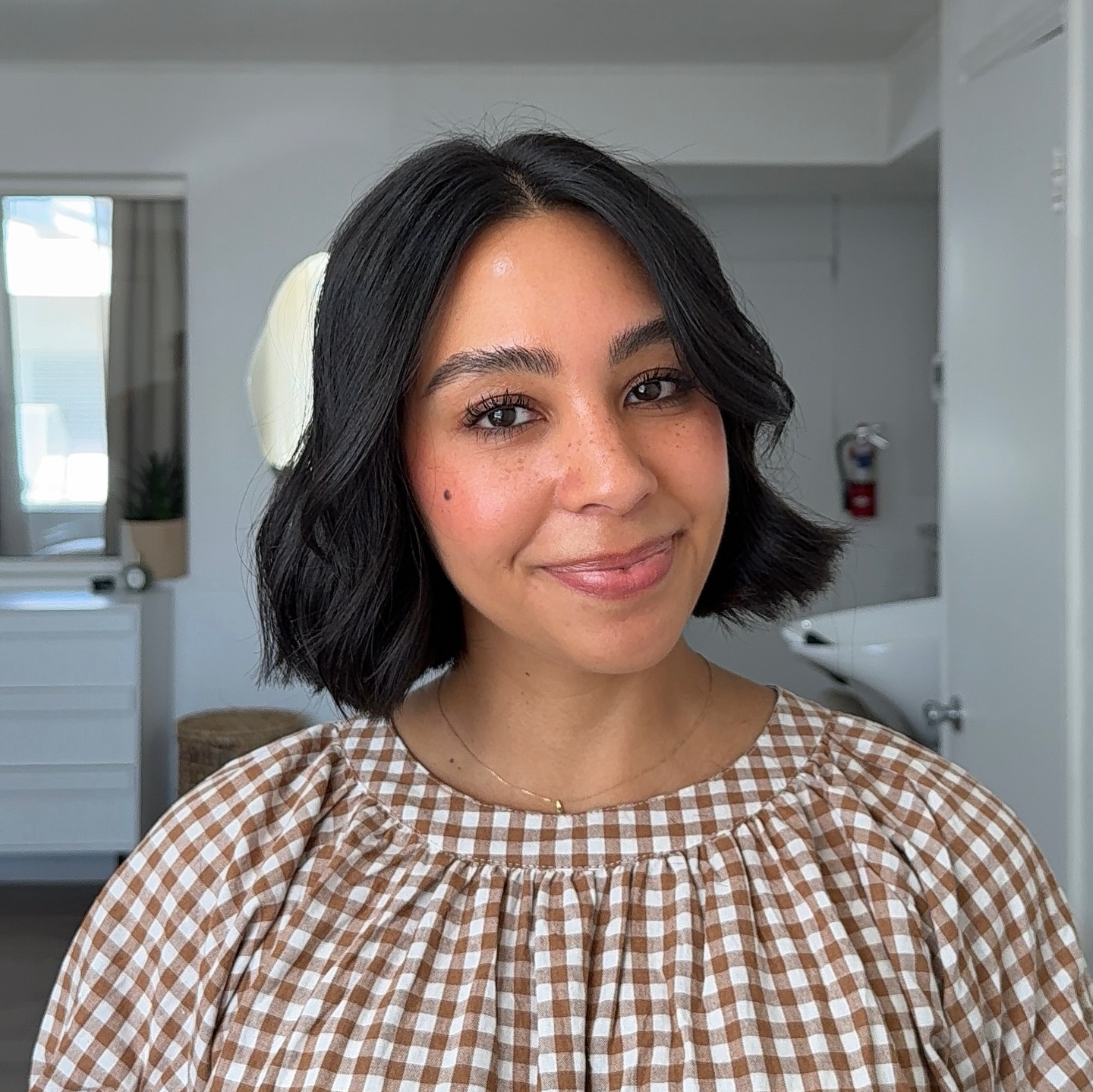 Effortless Chestnut Wavy Bob