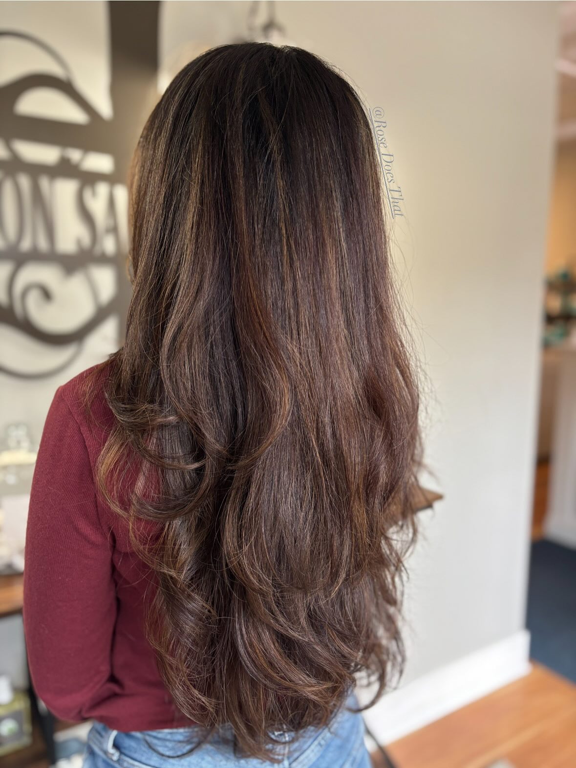 Glossy Long Layers with Soft, Flowing Movement