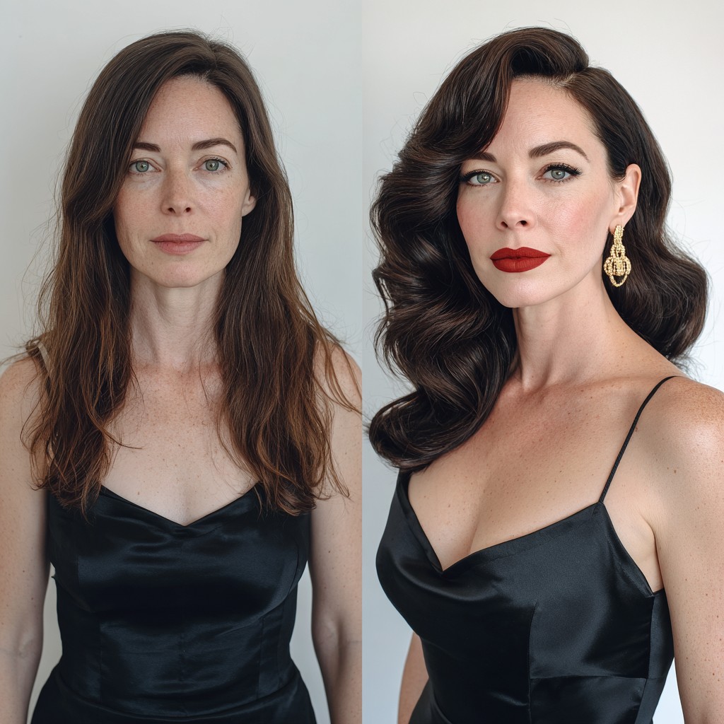 Luxurious Cascading Chestnut Waves