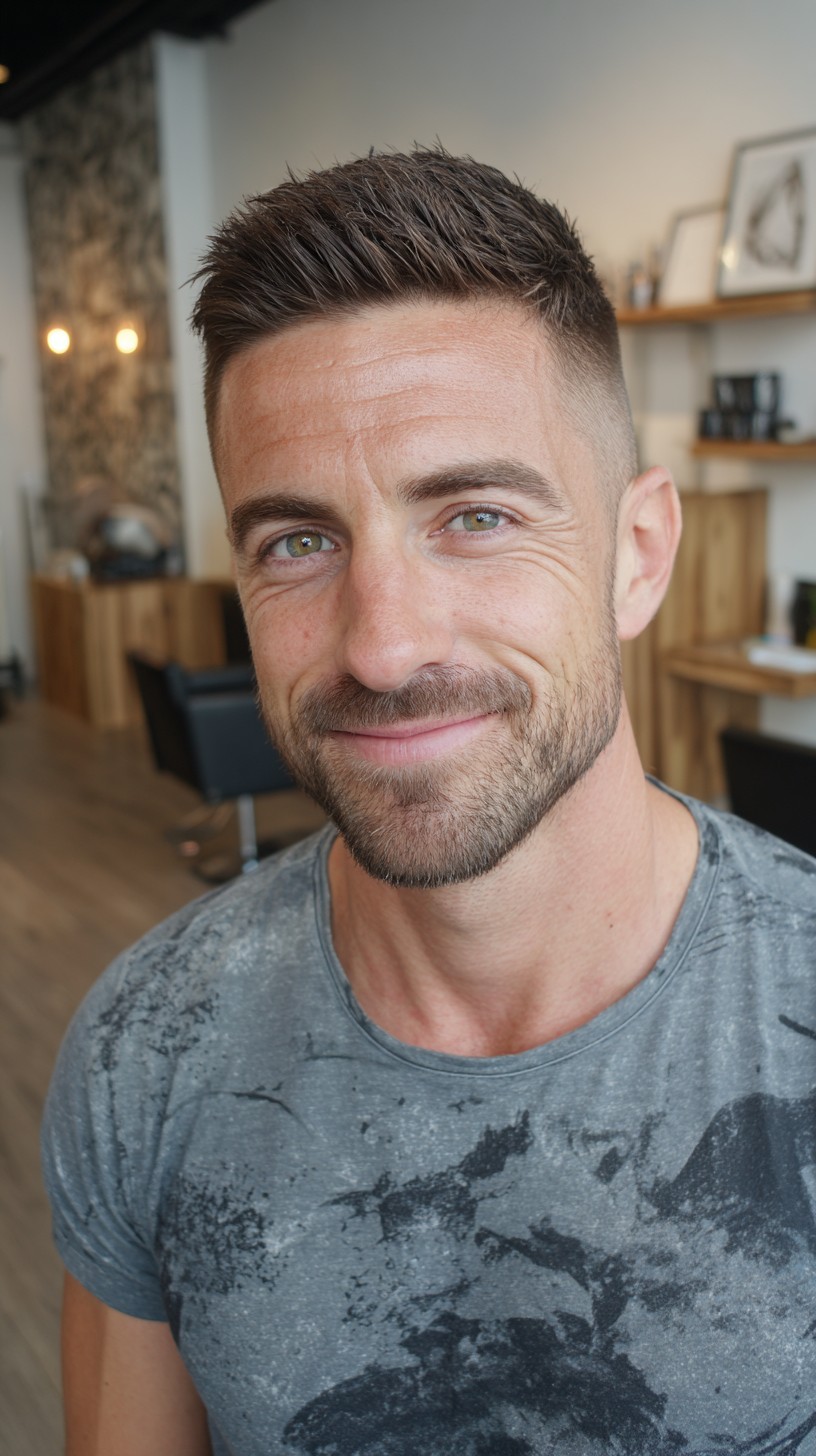 Refined Taper Fade with Sharp Textured Layers