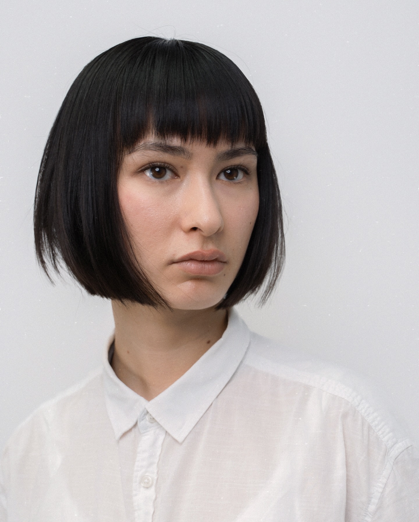 Sharp Precision Bob with Micro Bangs