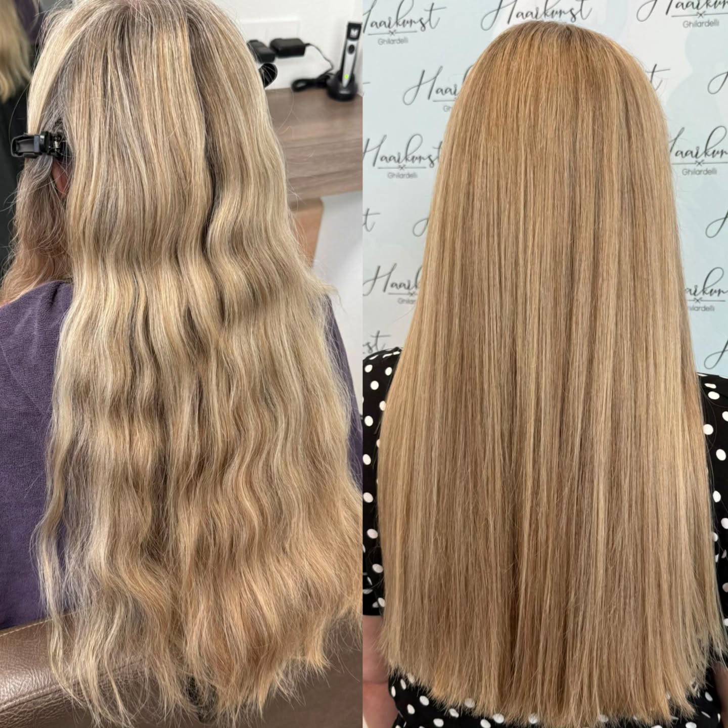 Sleek Long Straight Hair with Subtle Balayage