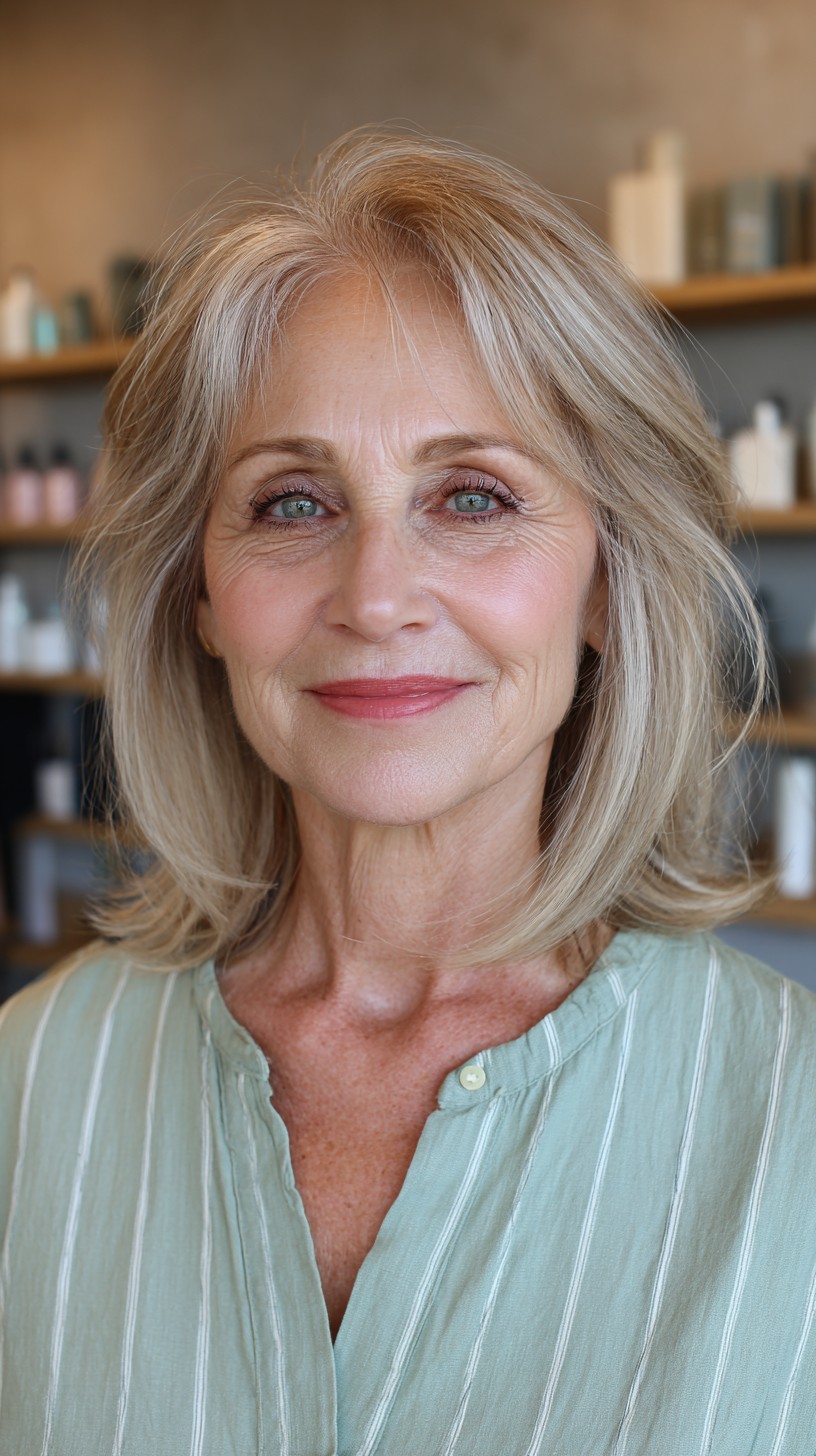 Soft Blonde Layers with Natural Texture