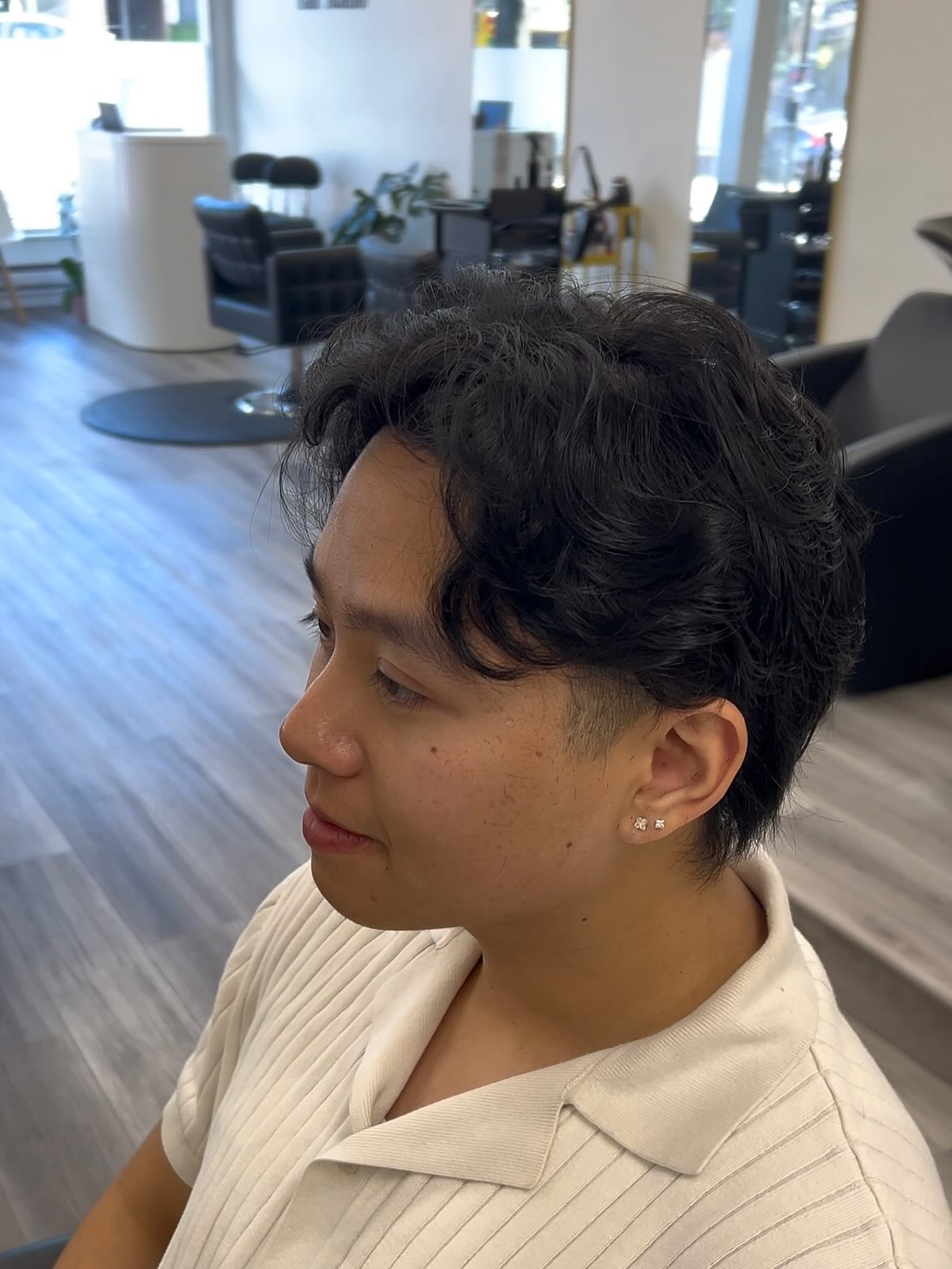 Textured Wavy Cut with Soft Undercut