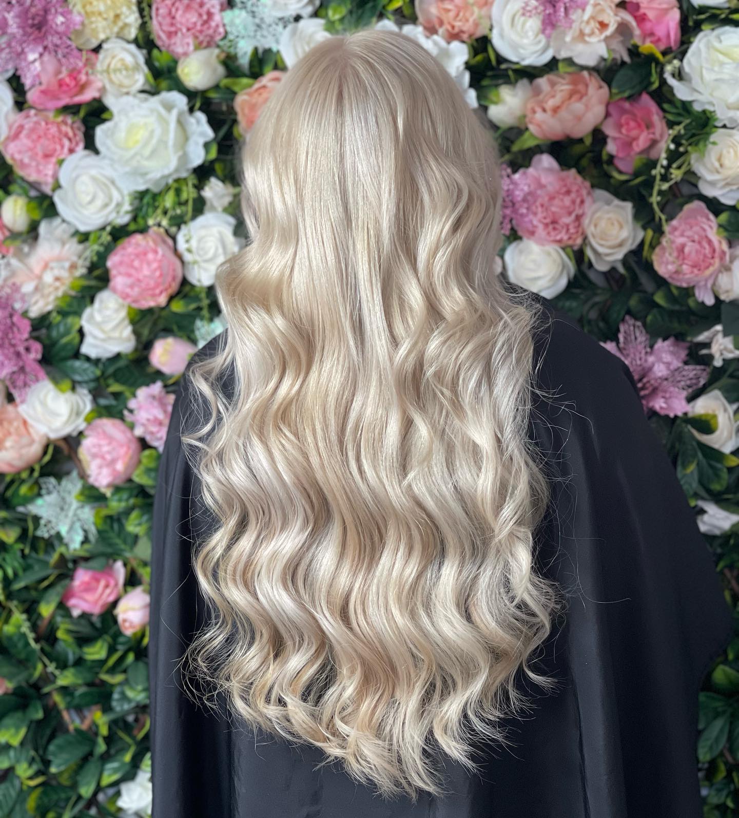 Glamorous Long Blonde Waves with Soft Volume