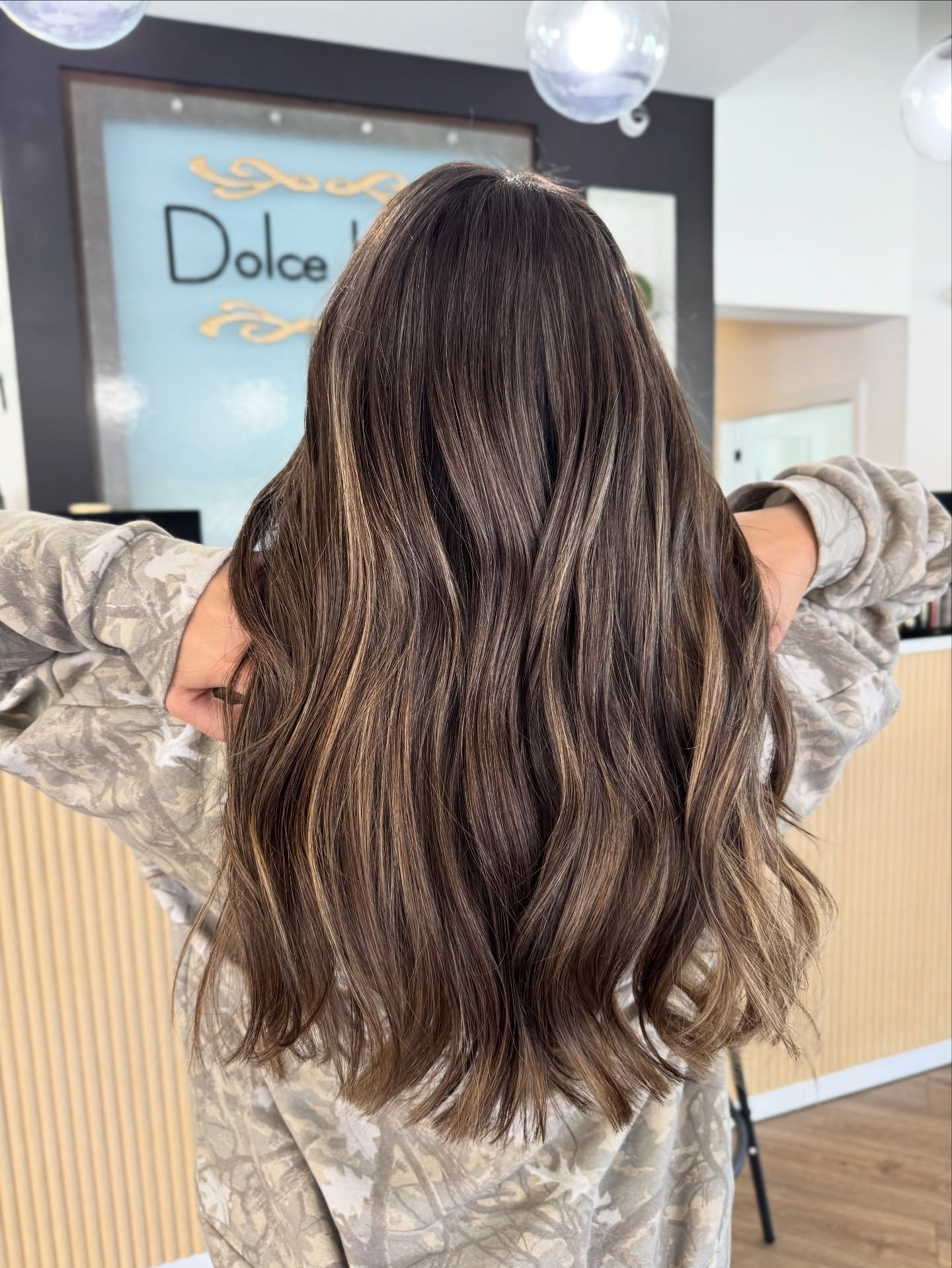 Gorgeous Long Brown Waves with Subtle Highlights