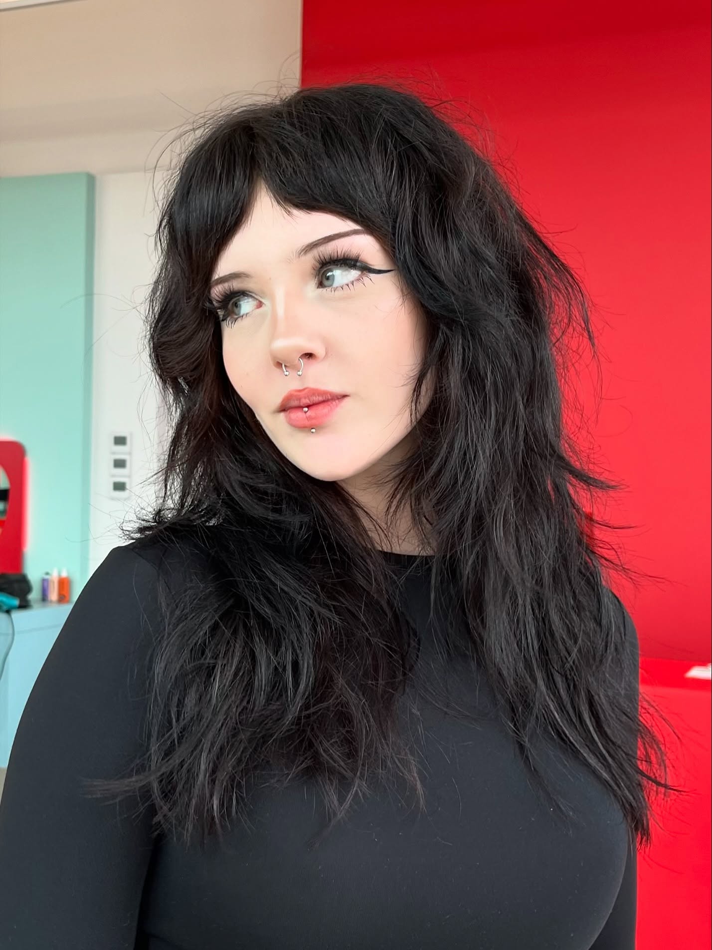 Choppy Layered Shag with Wispy Bangs