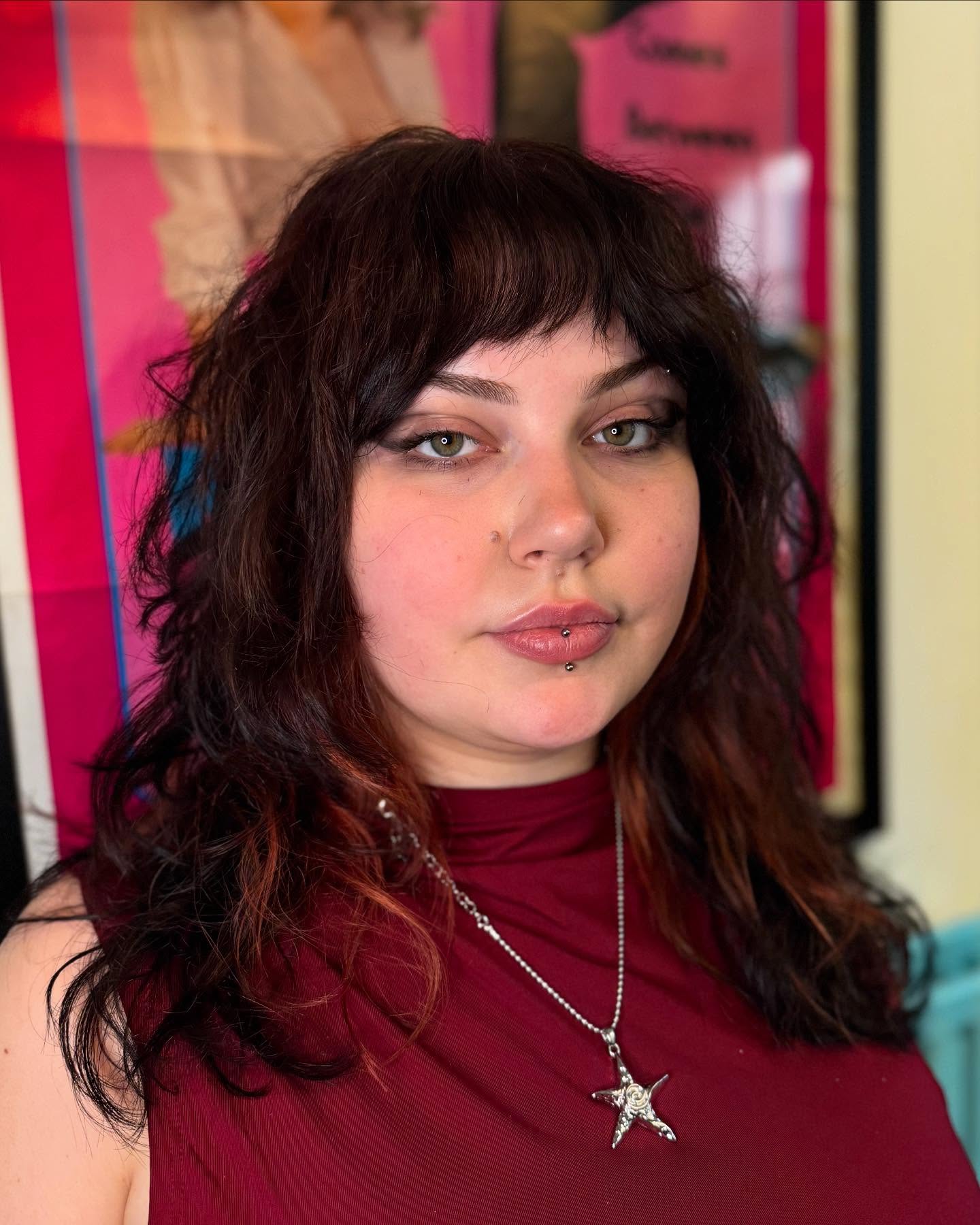 Textured Layered Shag with Bold Color Accents