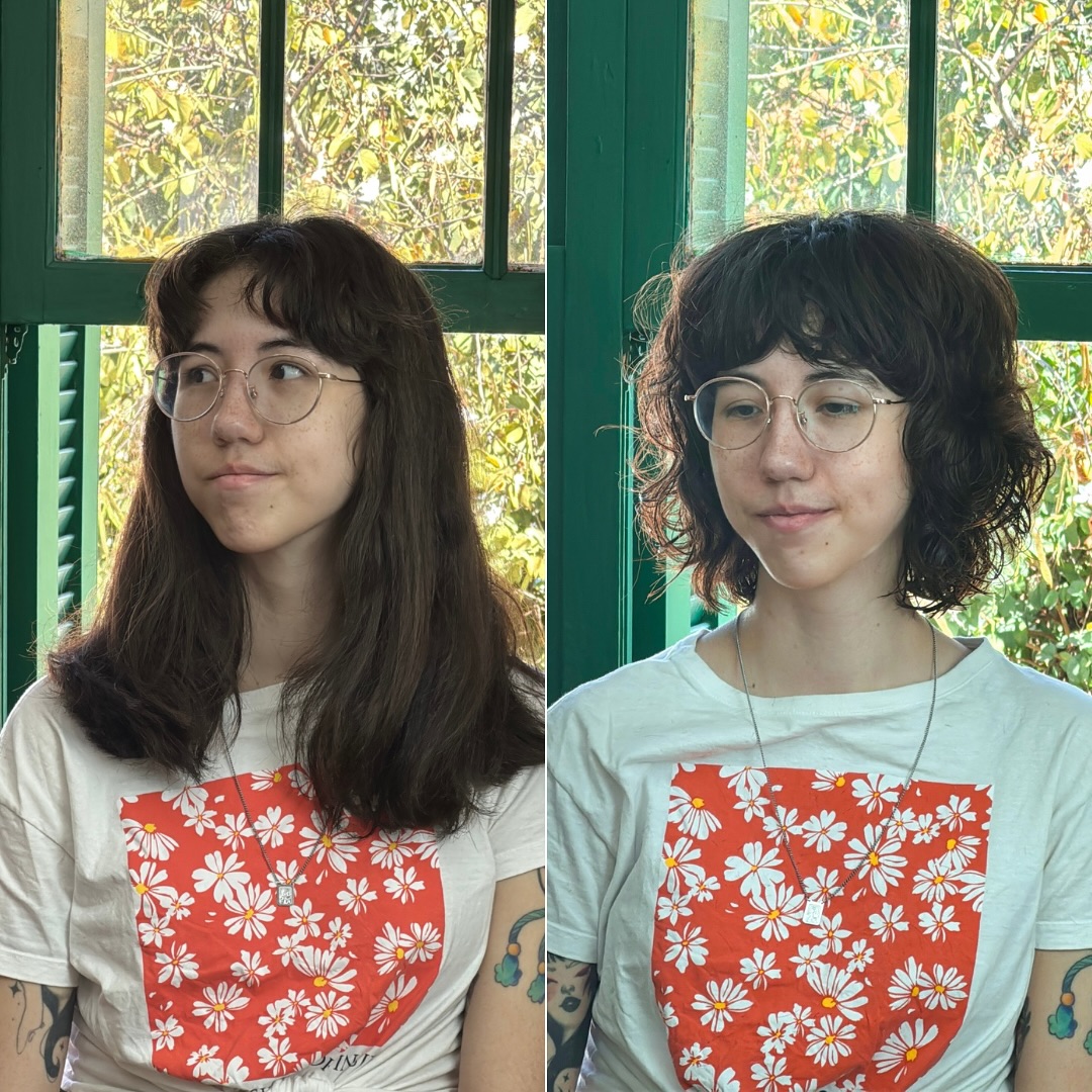 Textured Layered Shag with Soft Curls