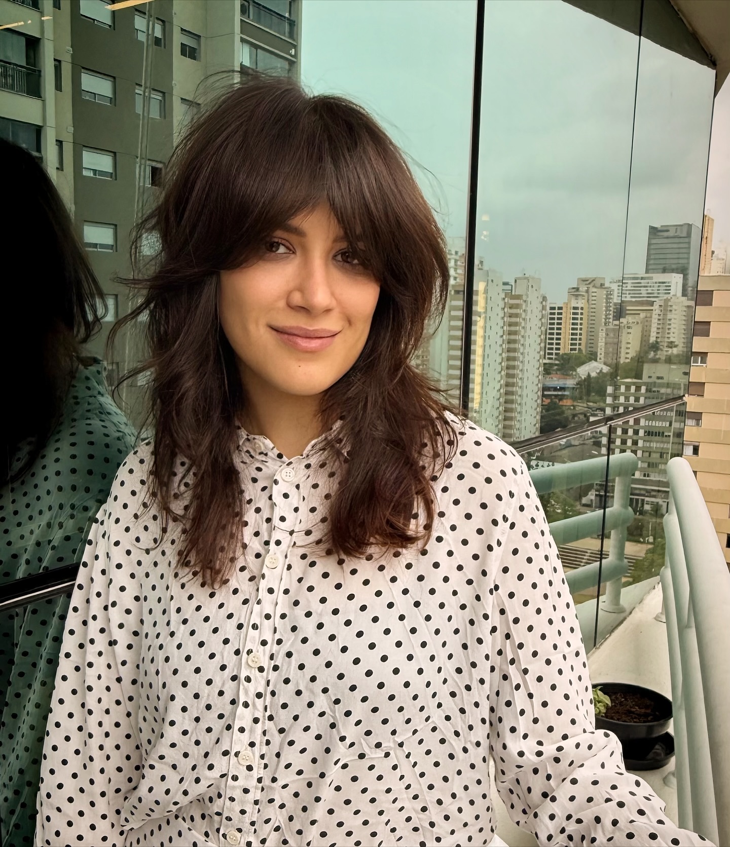 Textured Layered Shag with Soft Curtain Bangs