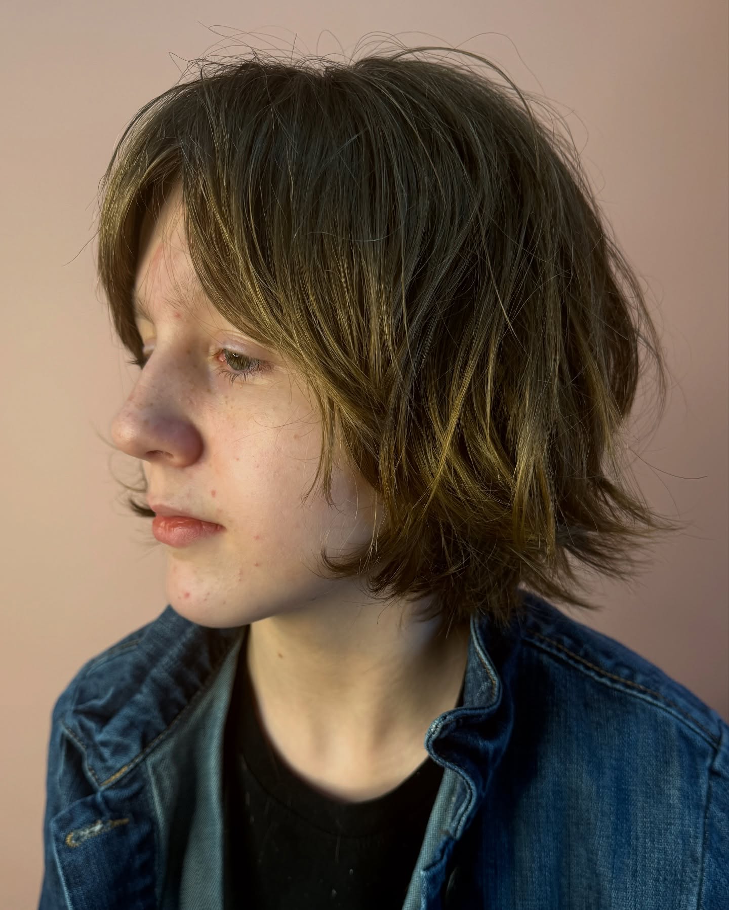 Textured Tousled Bob with Graduated Layers