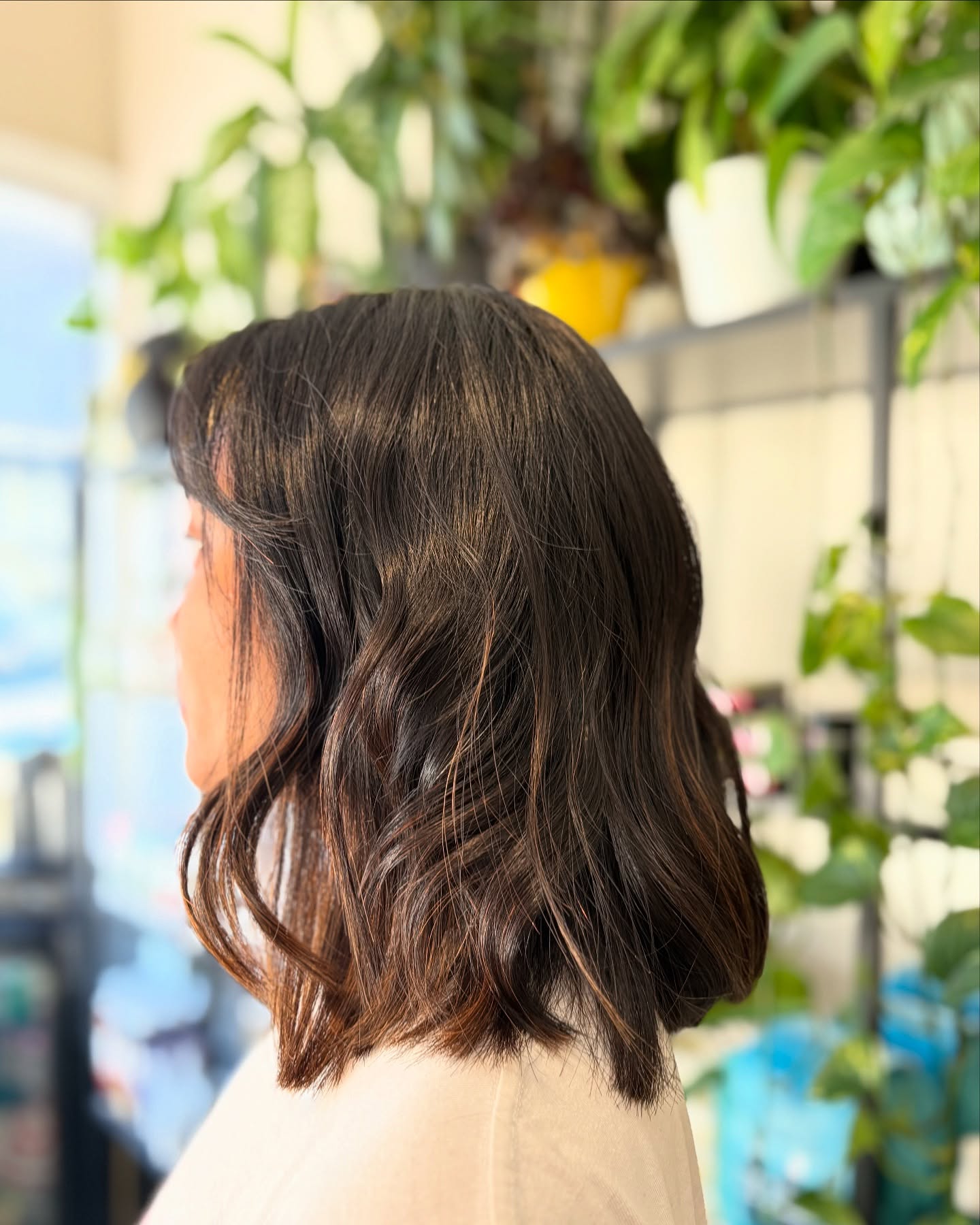Textured Shoulder-Length Wavy Layers