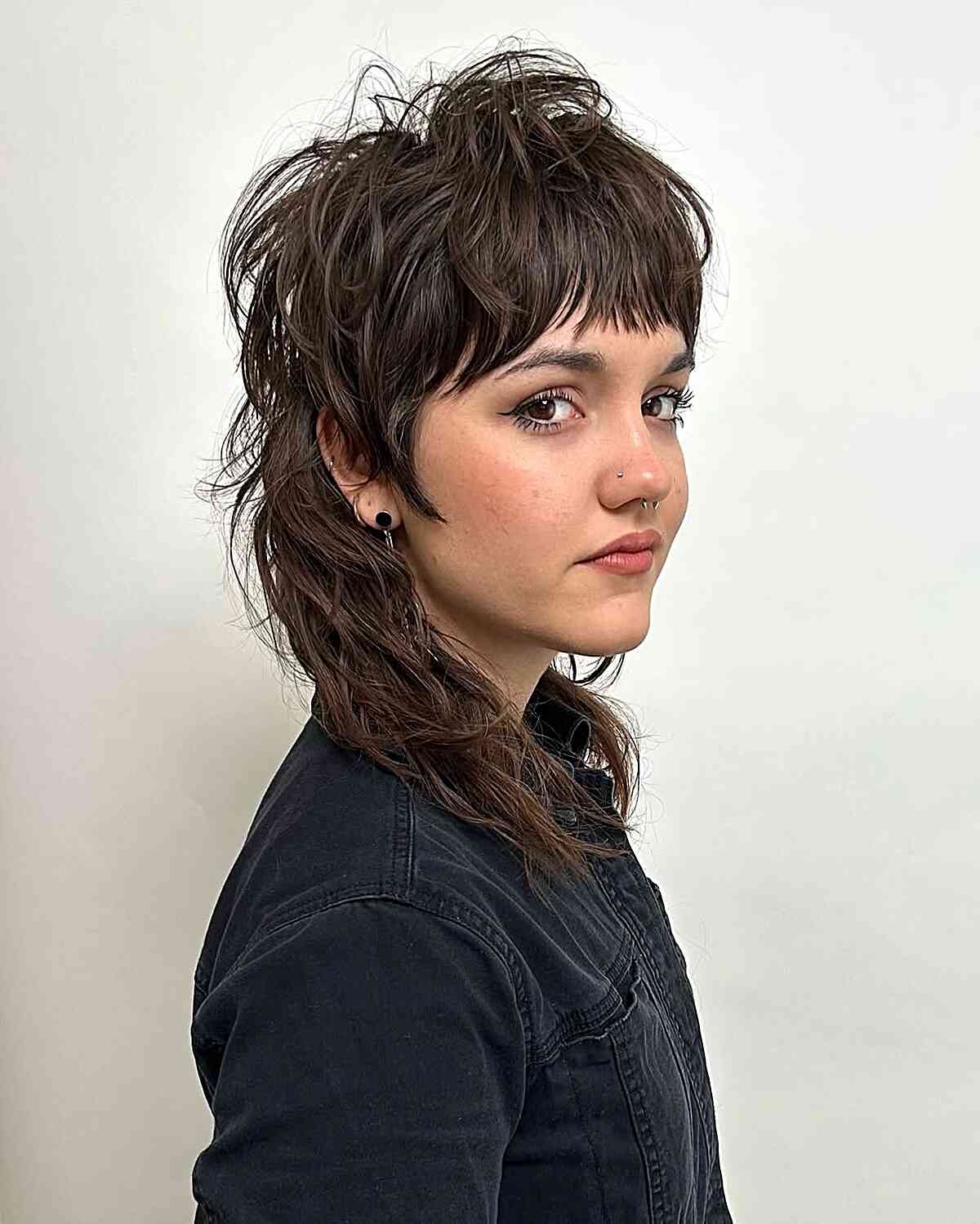 Trendy Modern Mullet with Textured Layers