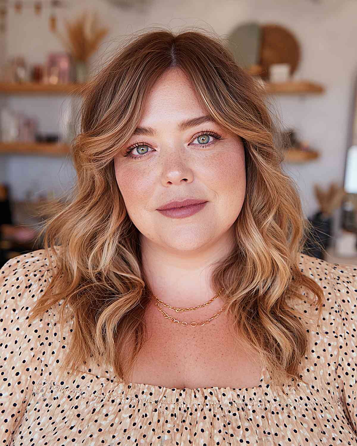 Soft Layered Waves for Round Faces