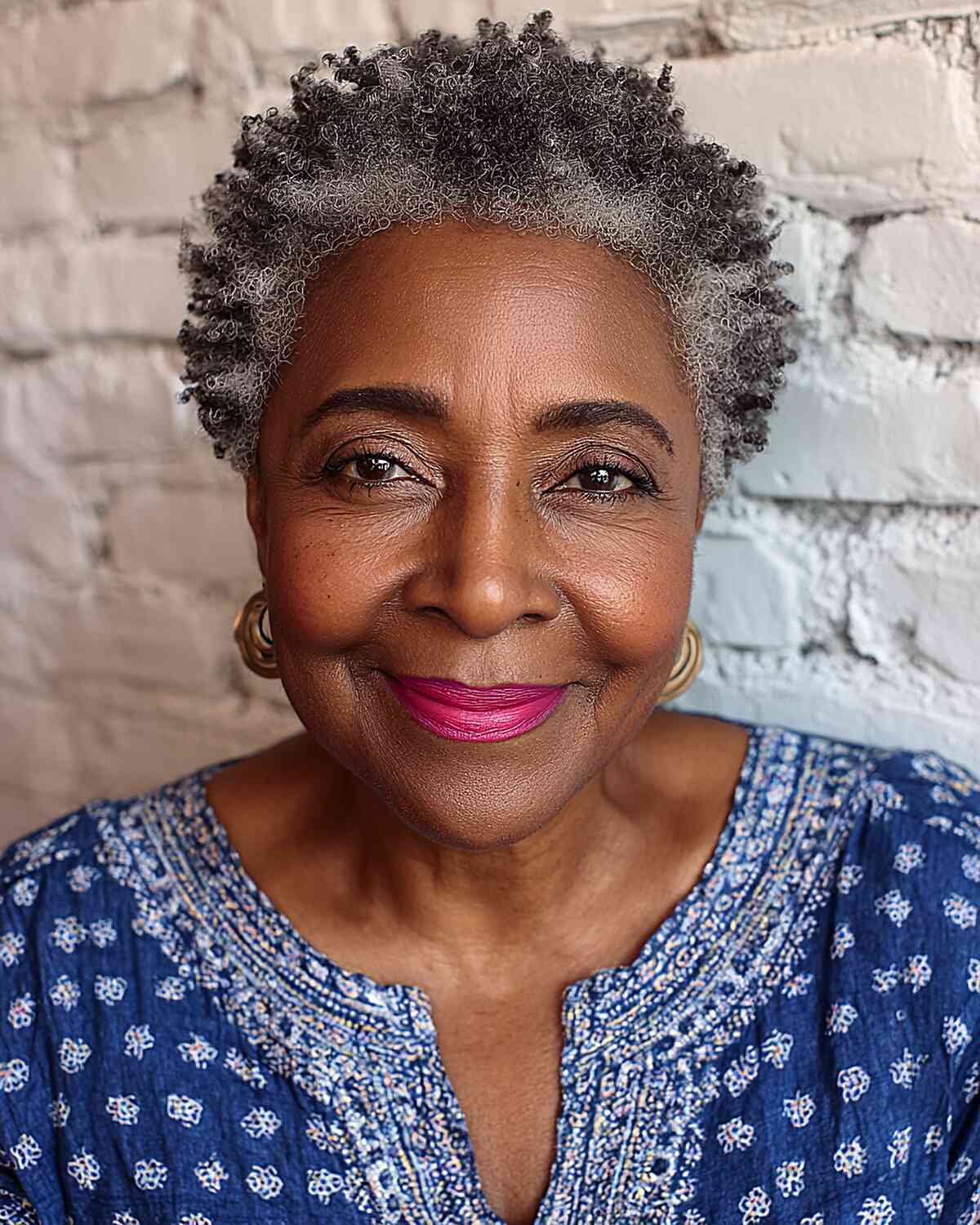 Textured Short Natural Curly Crop