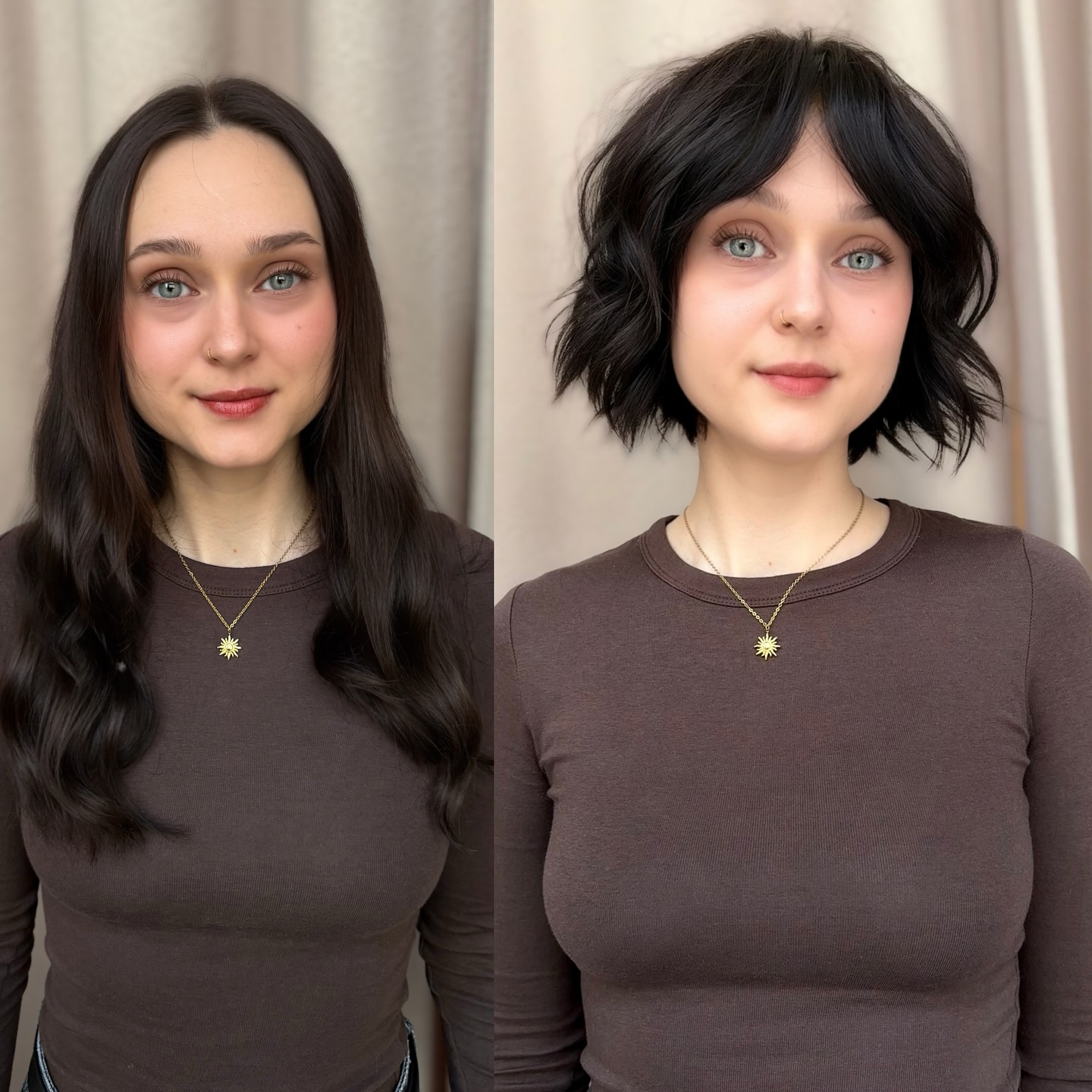 Chic Layered Soft-Wave Bob with Textured Ends