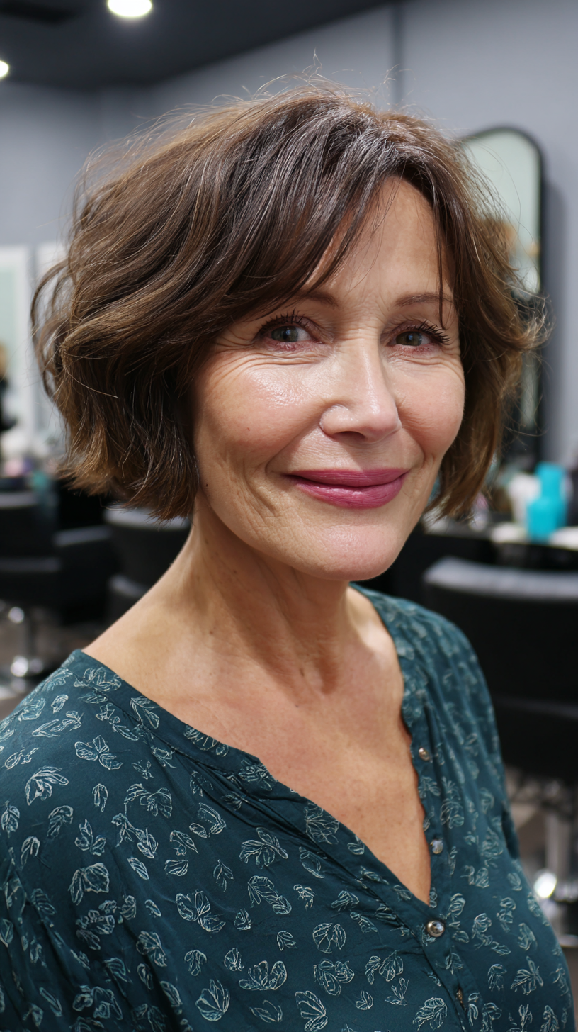 Chic Soft Choppy Bob with Subtle Texture