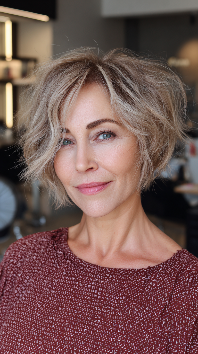 Choppy Layered Bob with Effortless Texture