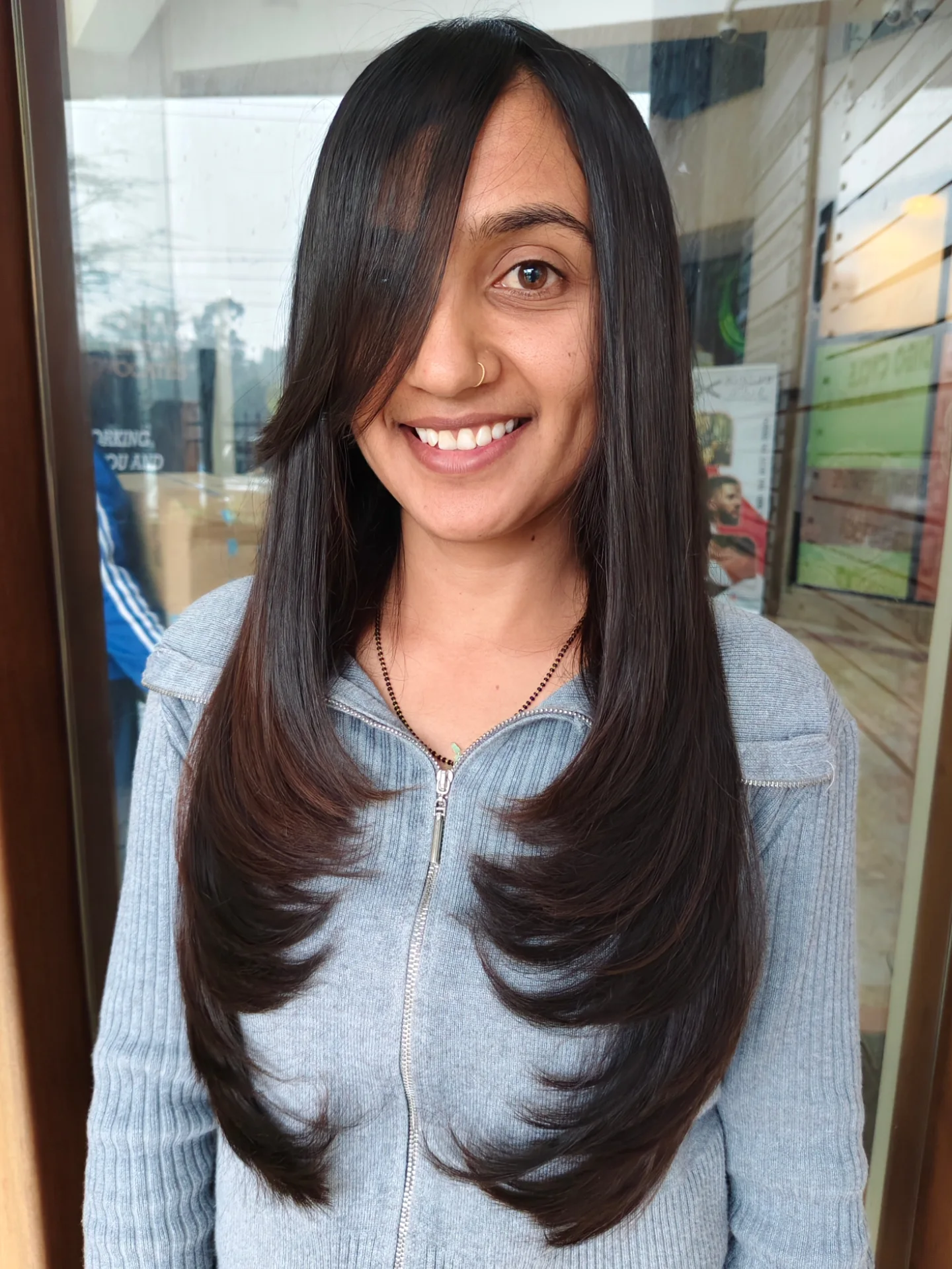 Elegant Long Layered Cut with Face-Framing Layers