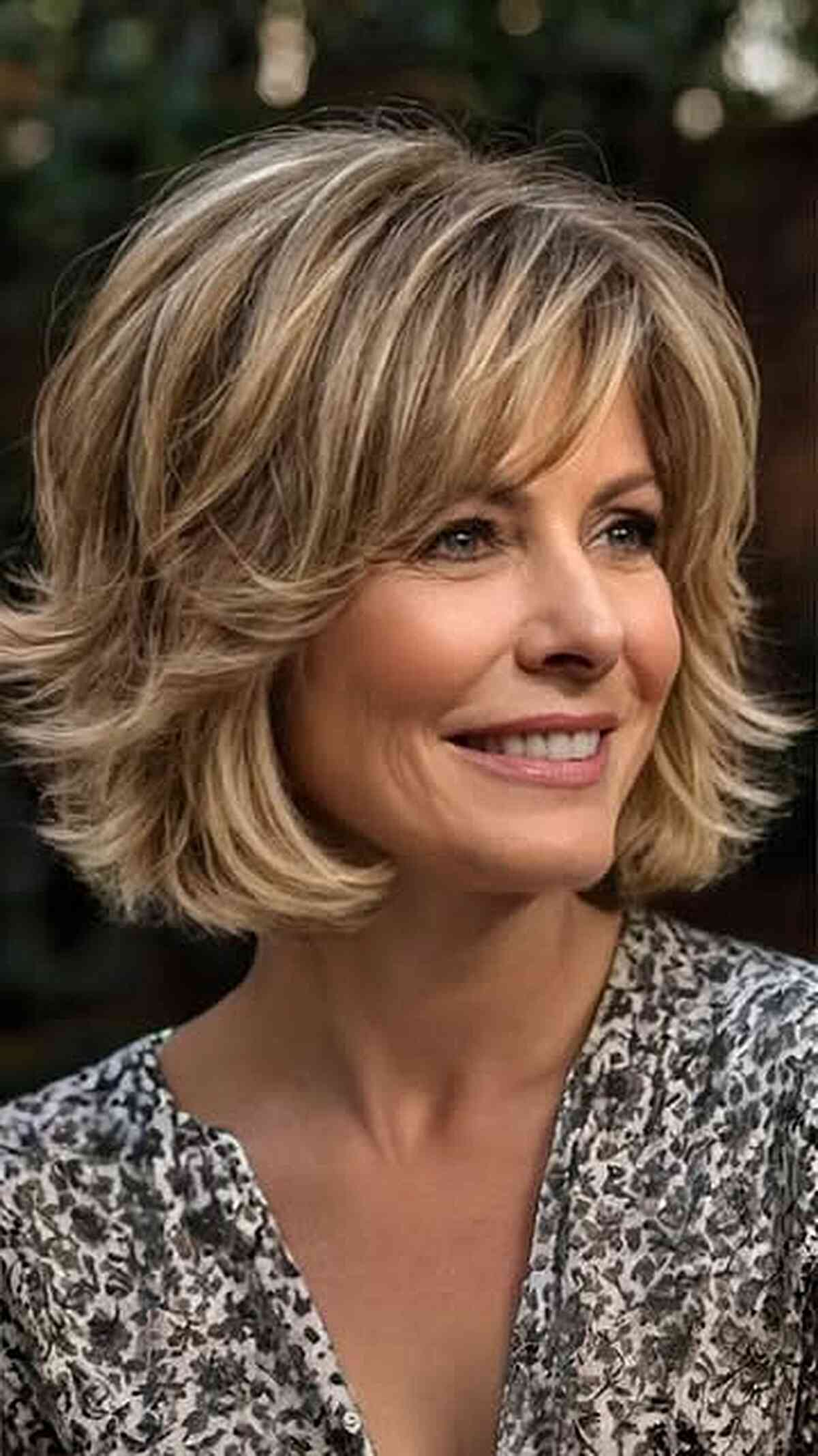 Feathered Shaggy Bob with Soft Layers