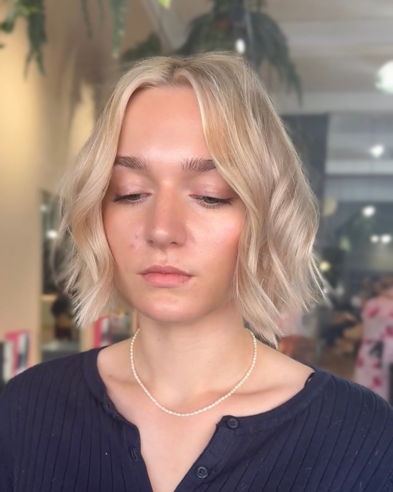 Modern Soft-Wave Bob with Beachy Texture