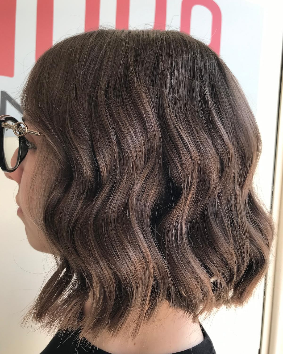 Modern Soft-Wave Bob with Rich Chocolate Tones