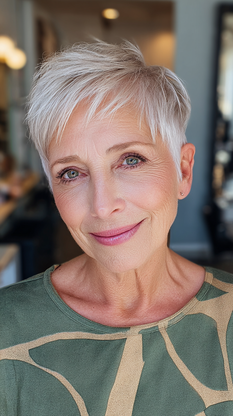 Modern Textured Pixie Cut with Subtle Layers