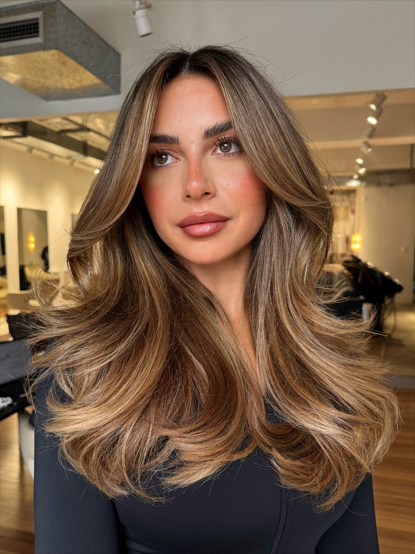 Radiant Long Layers with Subtle Ombre