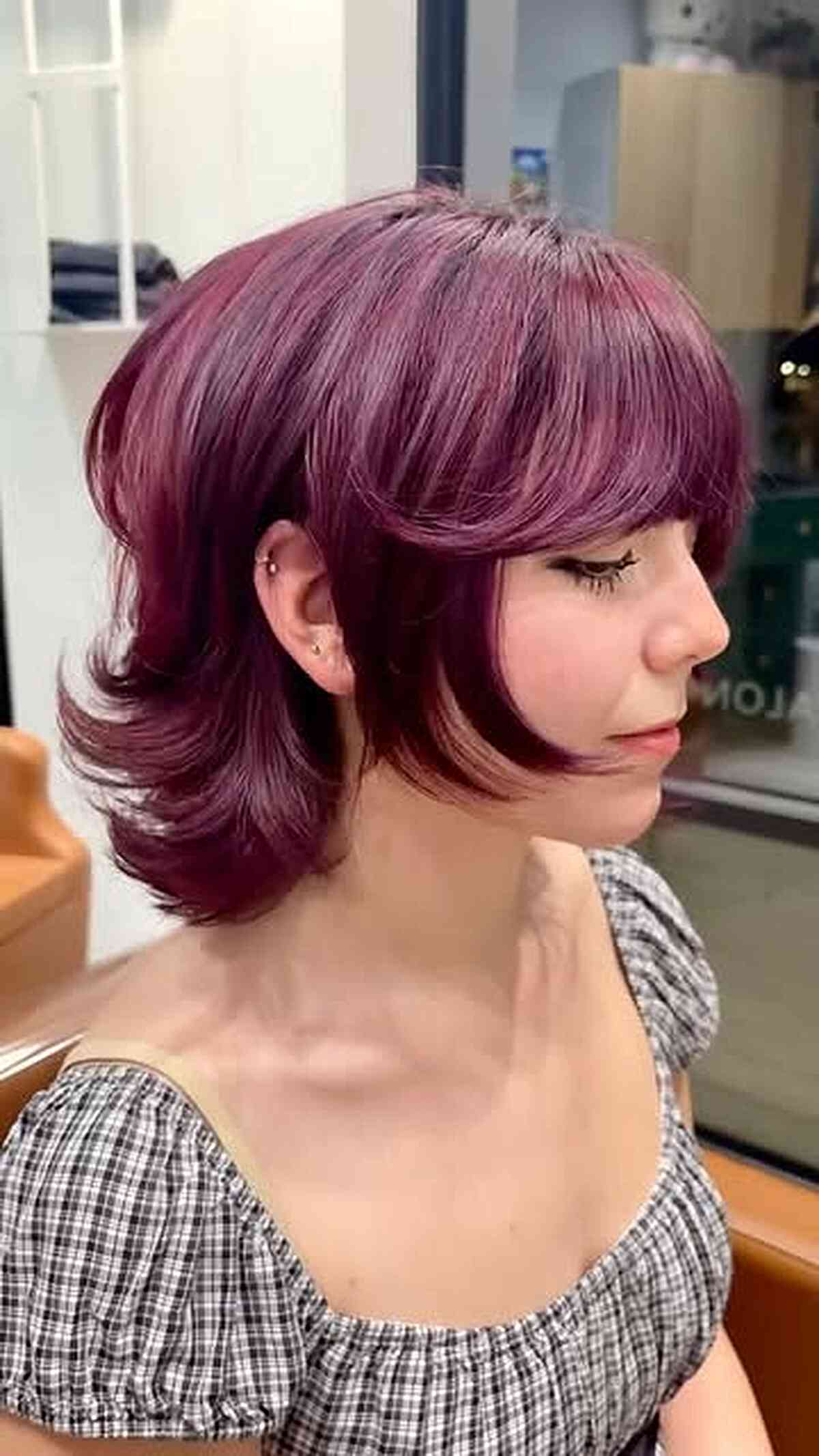 Stylish Modern Mullet with Textured Layers