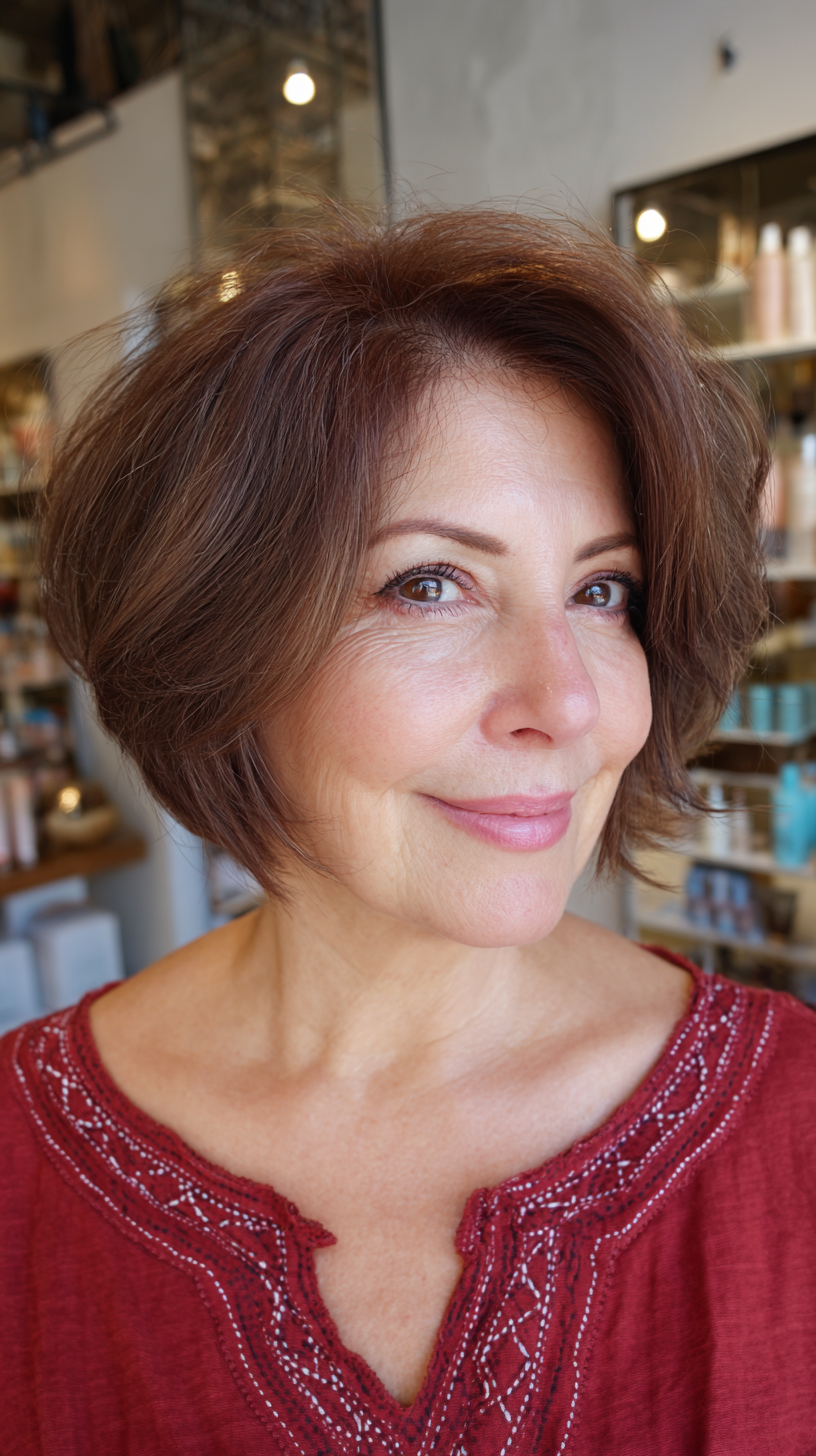 Stylish Textured Bob with Soft Volume