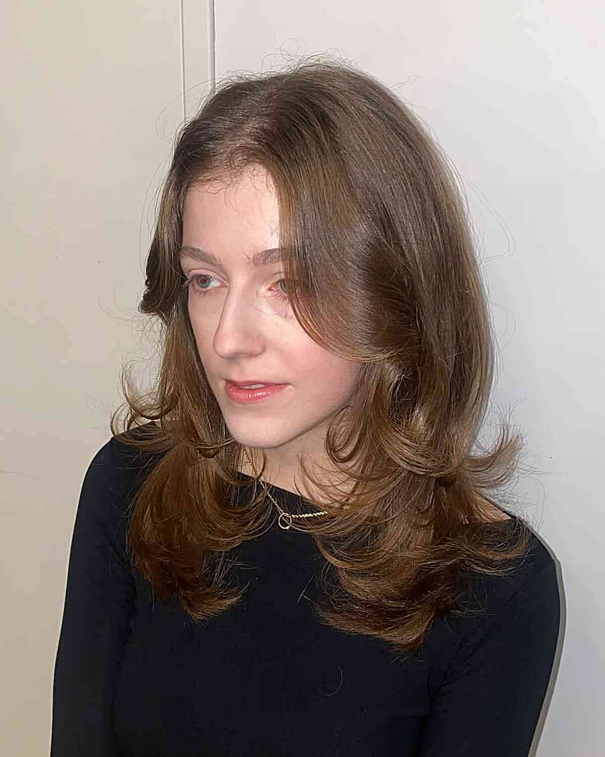 Beautiful Medium-Length Layered Cut