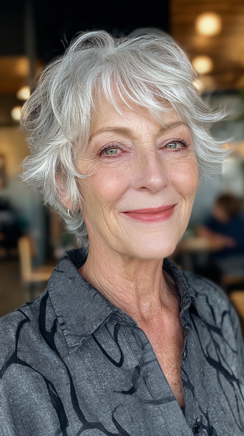 Charming Short Shag with Feathered Layers