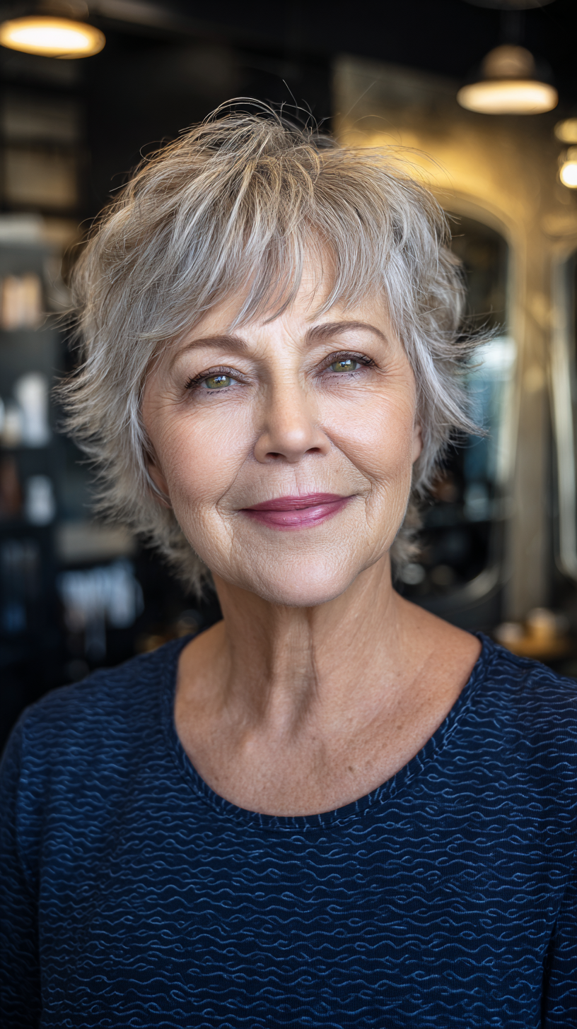 Chic Textured Shag with Feathered Ends