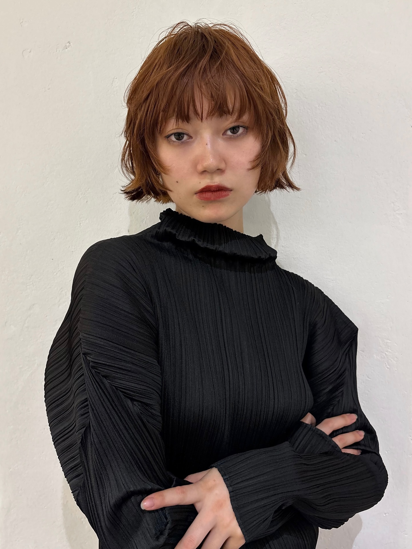 Layered Textured Bob with Playful Bangs