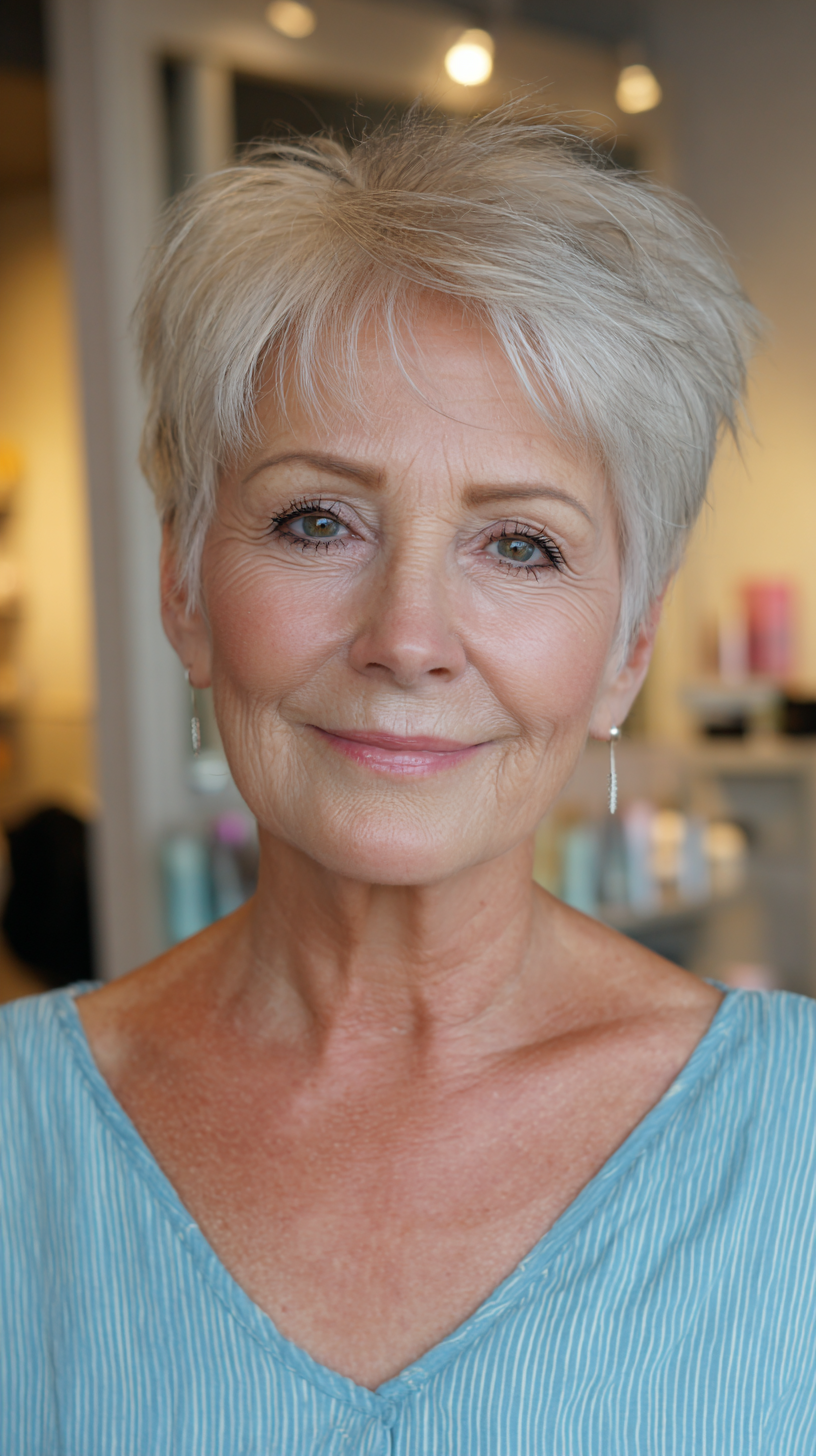 Modern Feathered Pixie with Subtle Texturing