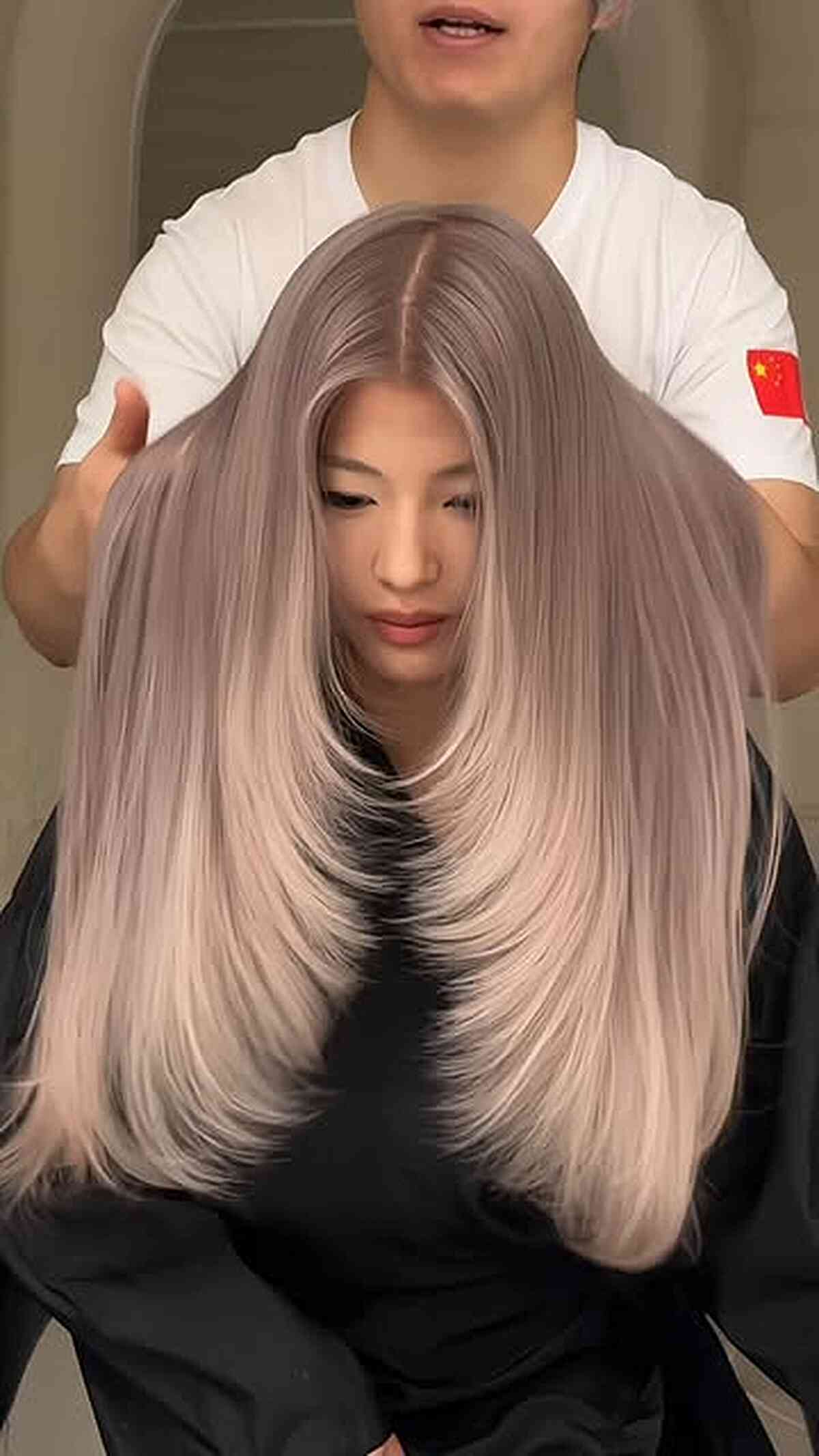 Modern Long Layered Straight Haircut