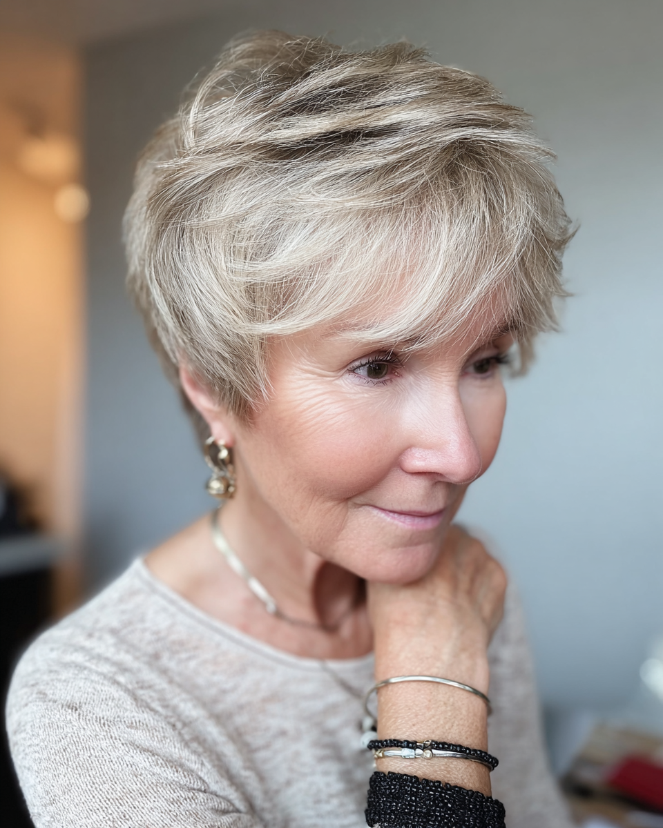 Softly Feathered Pixie with Subtle Volume