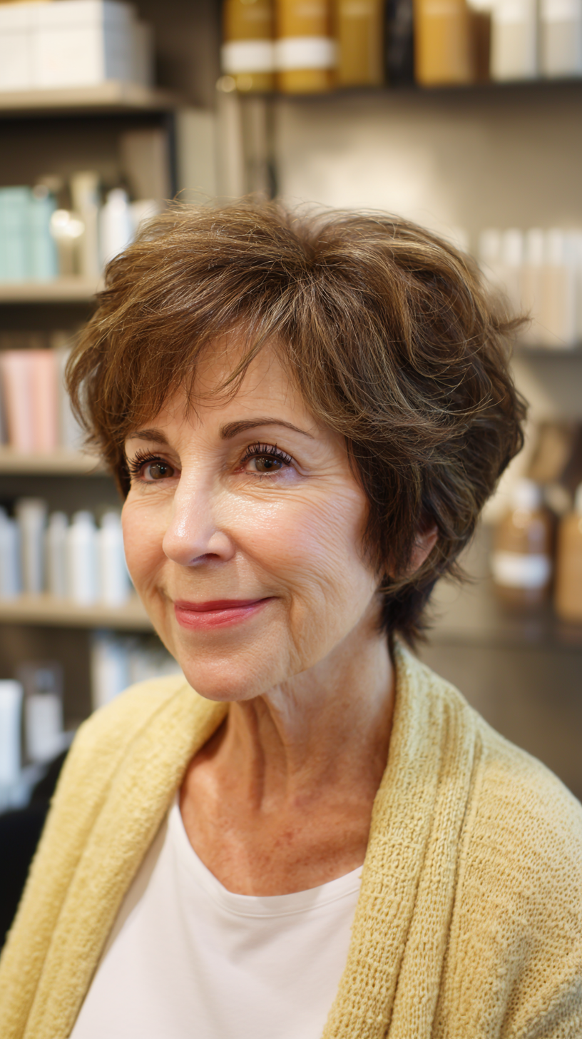 Textured Feathered Cut with Soft Volume
