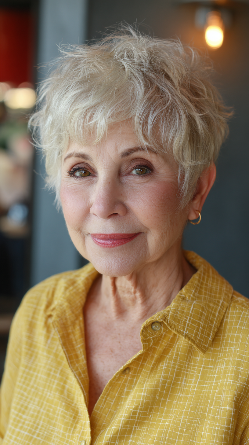 Textured Pixie with Lively Movement