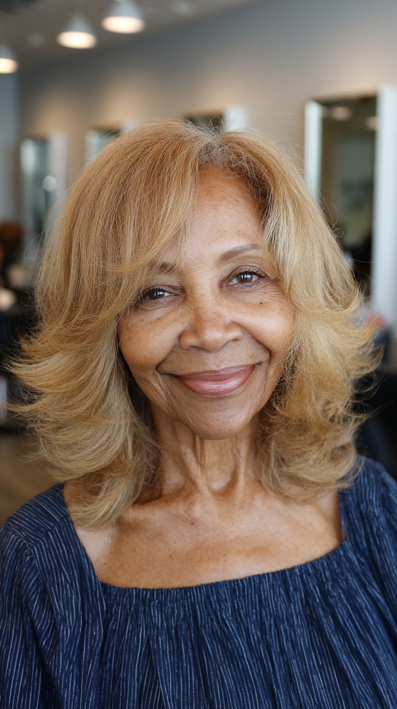 Warm Caramel Waves with Gentle Layering