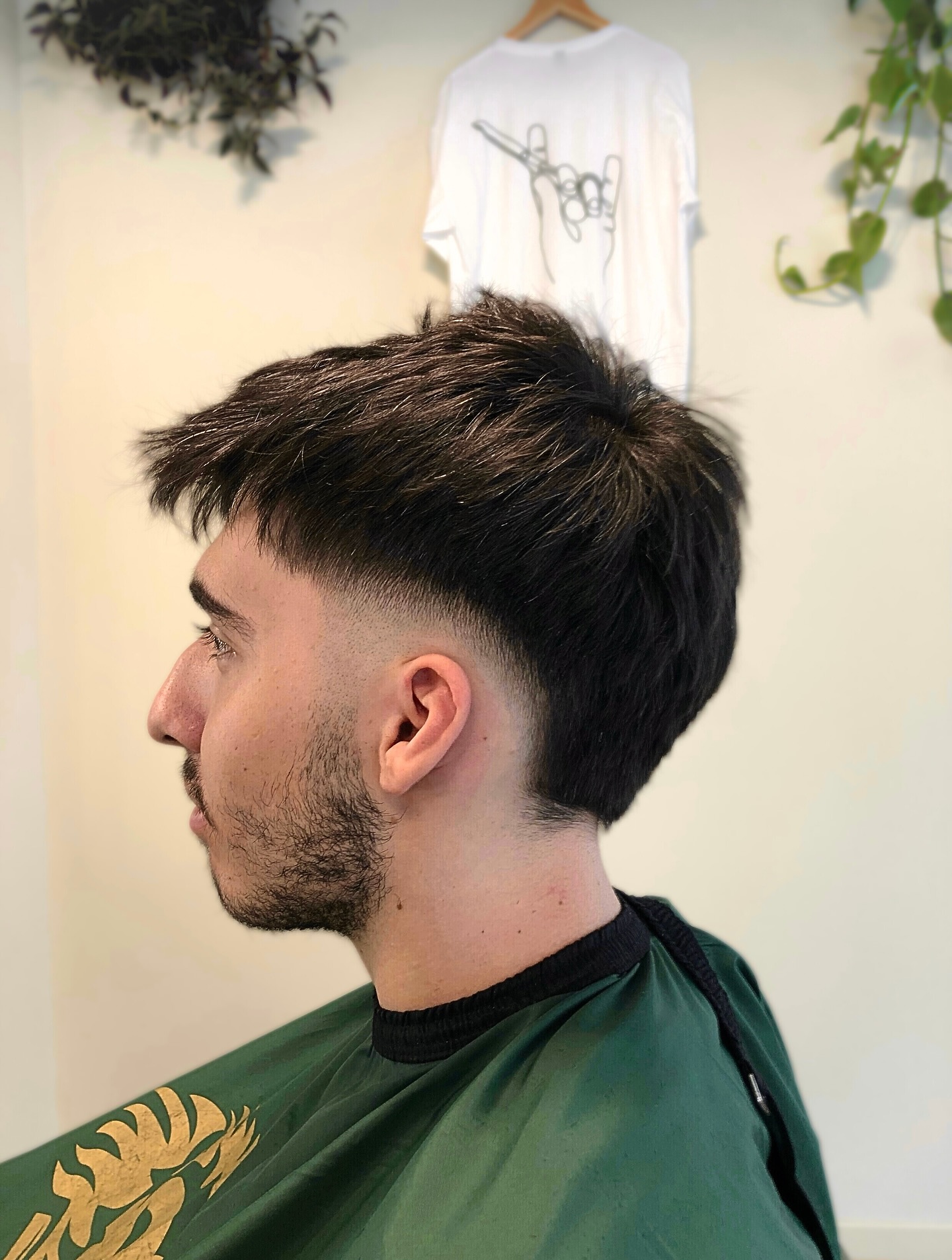Modern Textured Mohawk with Gradual Fade