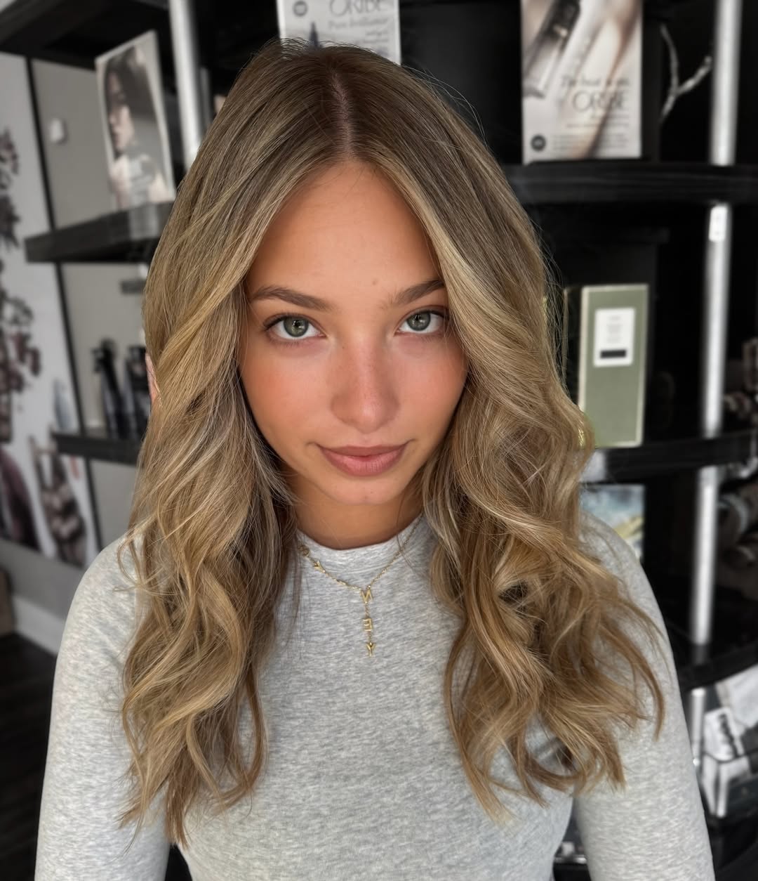 Soft Root Melt Blonde Balayage with Bouncy Waves